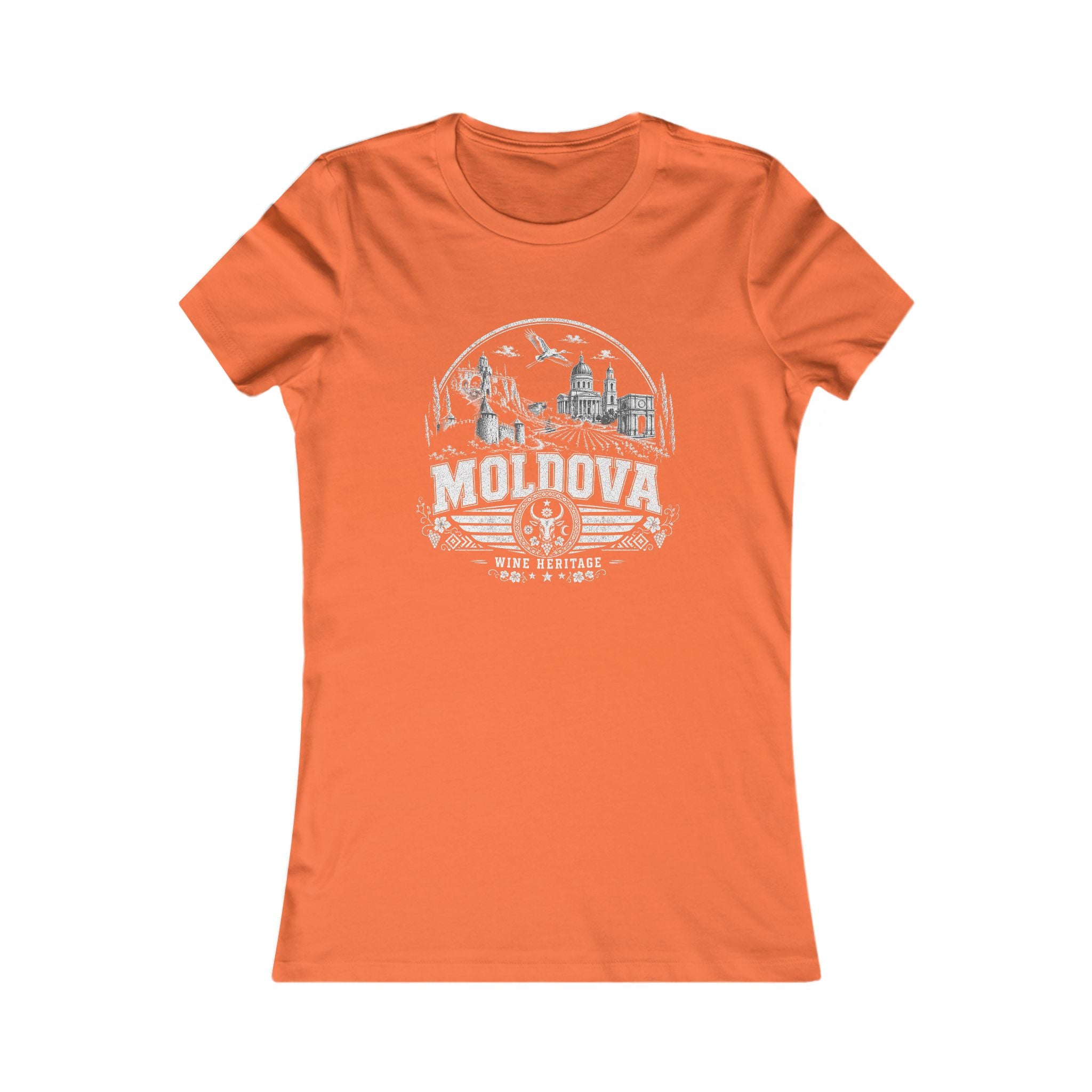 Moldova vintage landmarks women's tee — iconic landmark design | Nameshi Destinations (view 12)