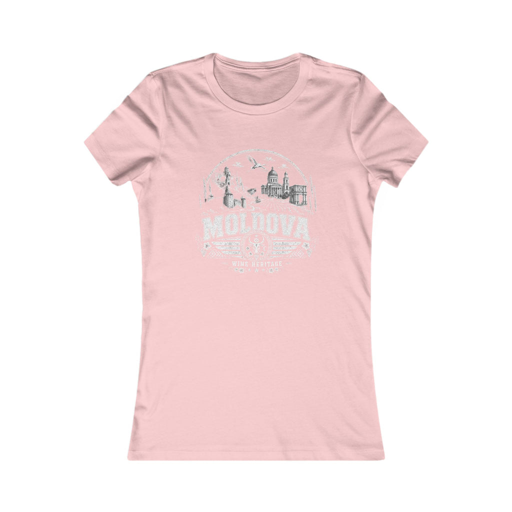 Moldova vintage landmarks women's tee — iconic landmark design | Nameshi Destinations (view 7)