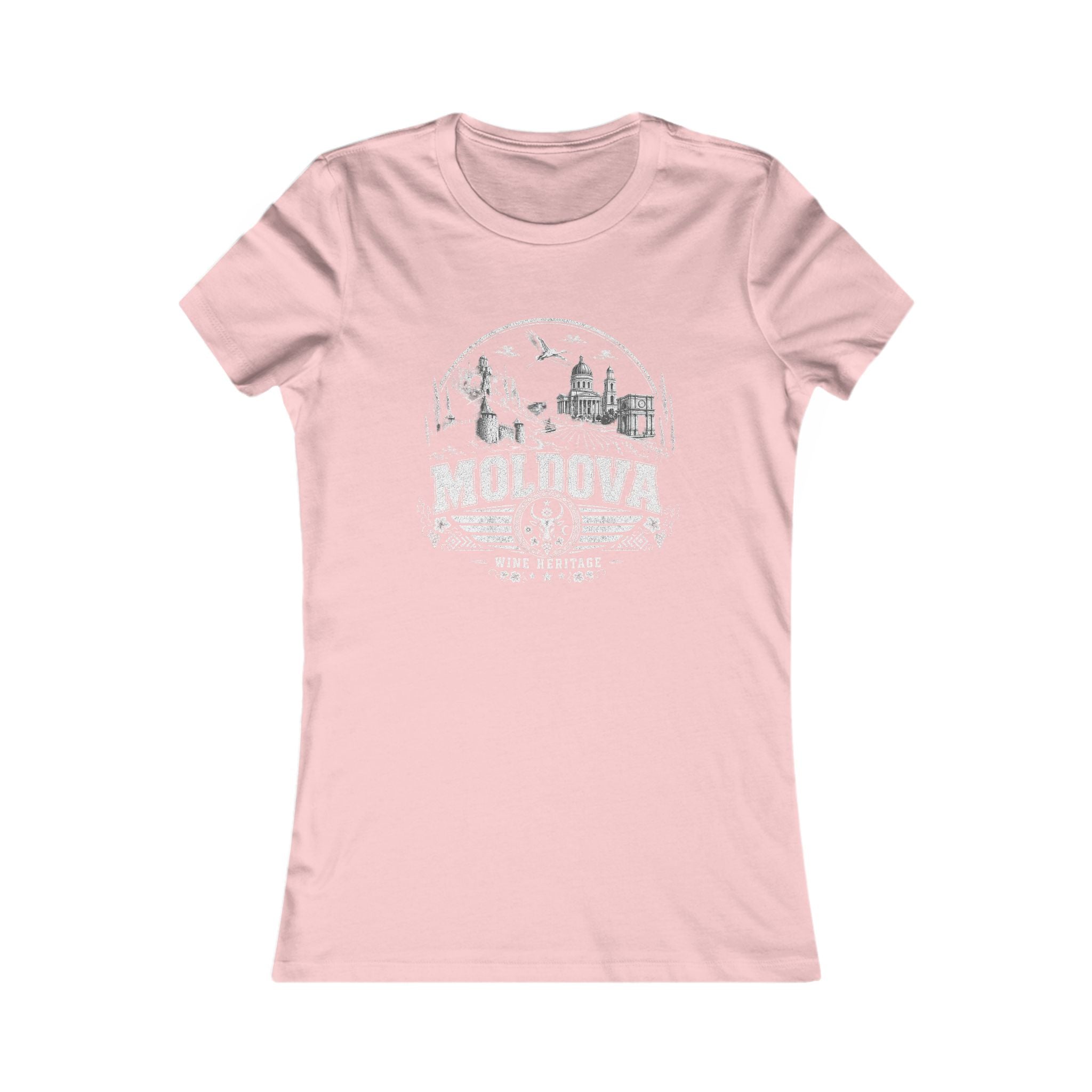 Moldova vintage landmarks women's tee — iconic landmark design | Nameshi Destinations (view 7)