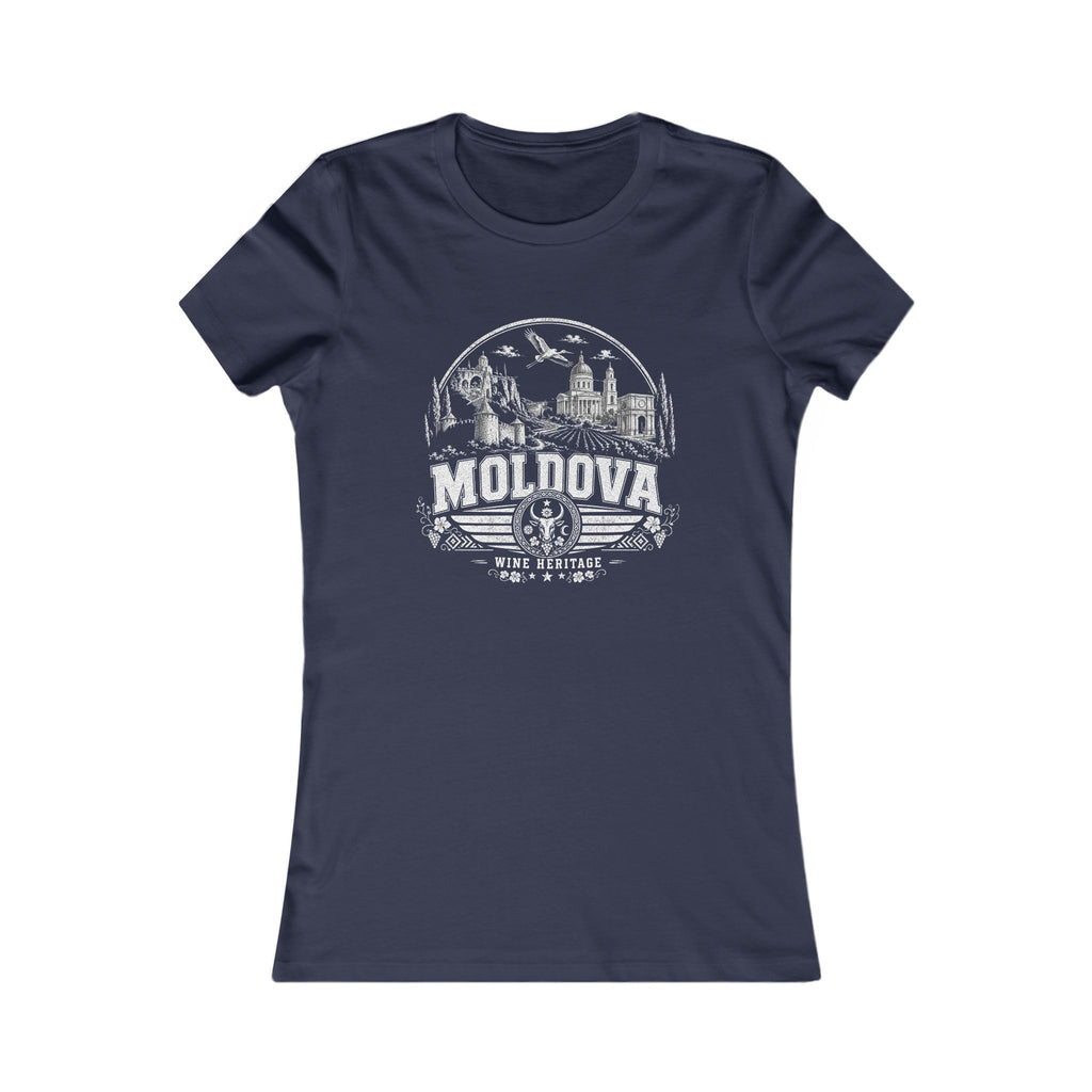 Moldova vintage landmarks women's tee — iconic landmark design | Nameshi Destinations (view 5)