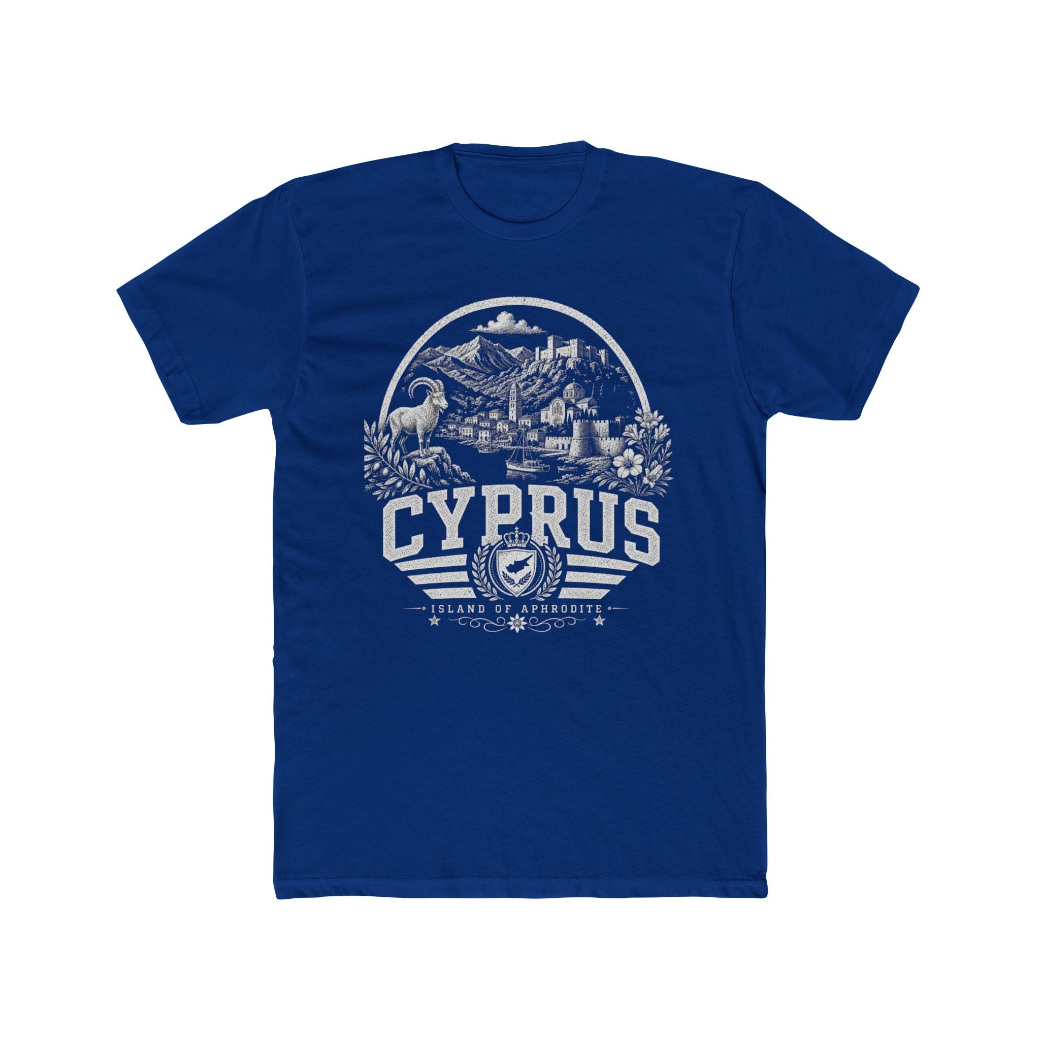 Cyprus vintage landmarks men's tee — iconic landmark design | Nameshi Destinations (view 11)