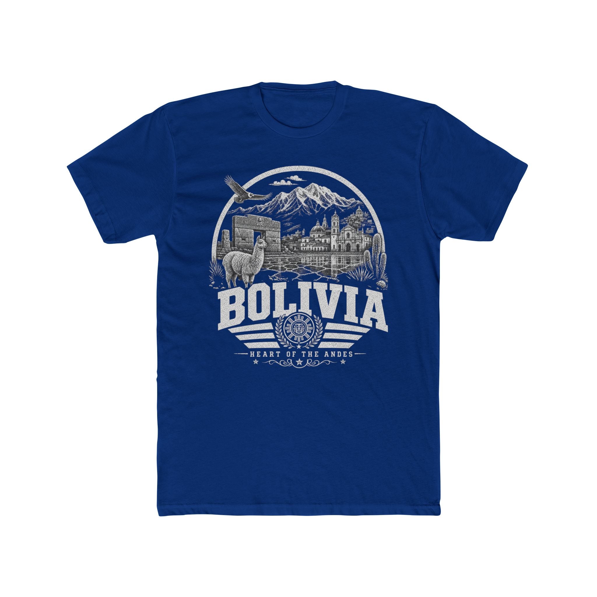 Bolivia vintage landmarks men's tee — iconic landmark design | Nameshi Destinations (view 11)