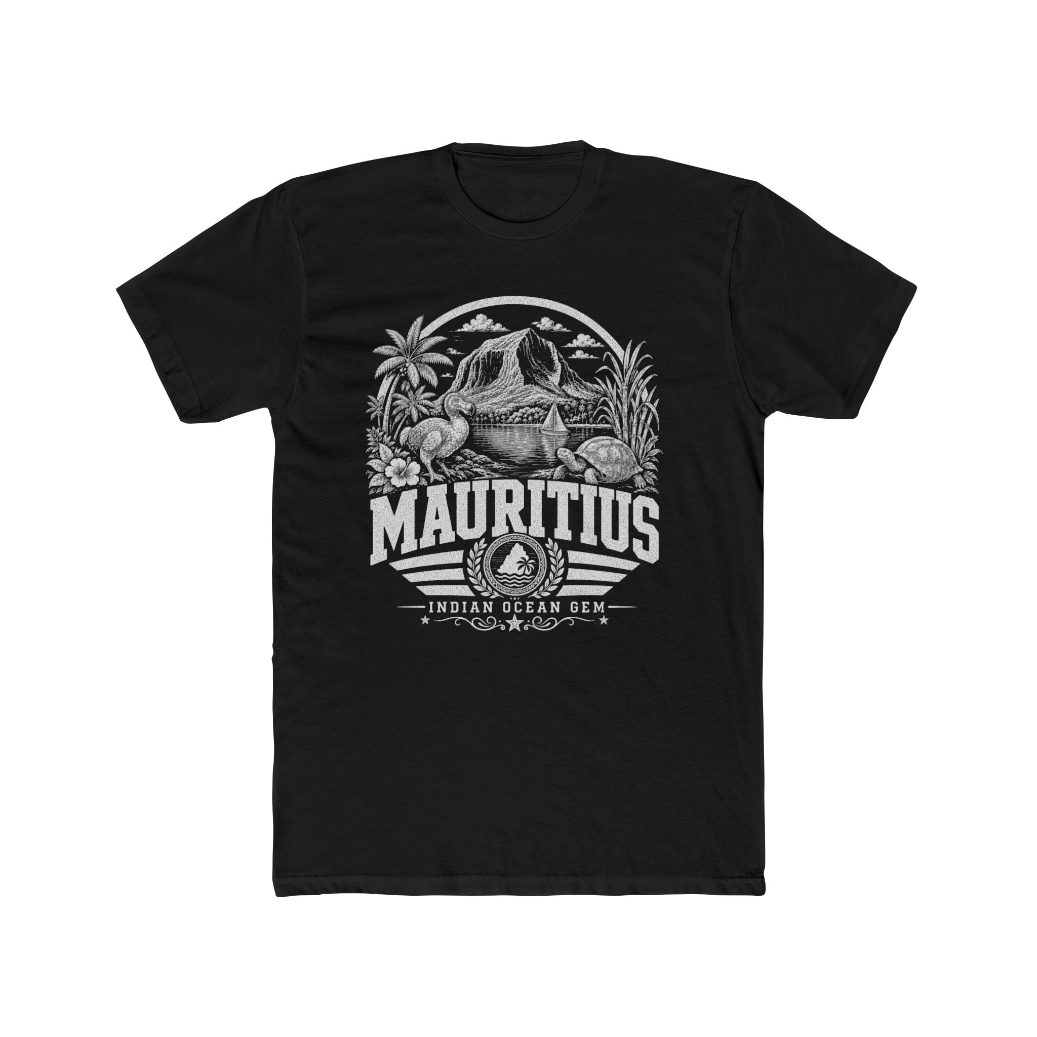 Camiseta Masculina Maurício Gema do Oceano Índico