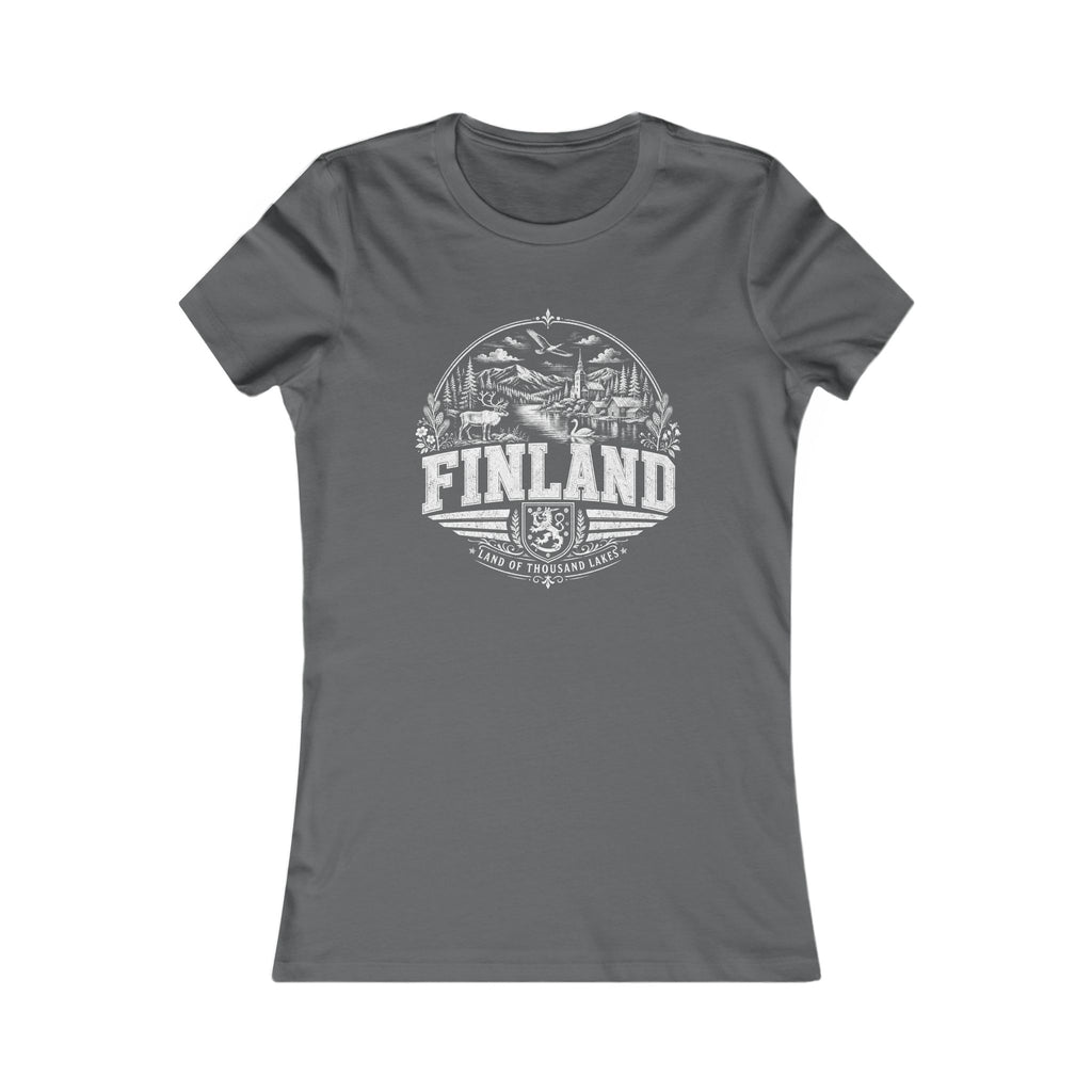 Finland vintage landmarks women's tee — iconic landmark design | Nameshi Destinations (view 11)