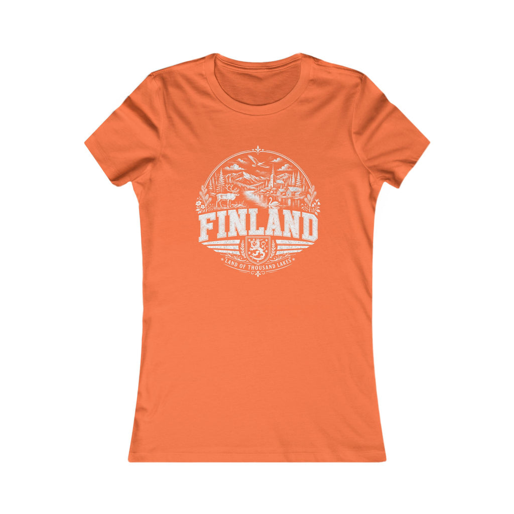 Finland vintage landmarks women's tee — iconic landmark design | Nameshi Destinations (view 12)
