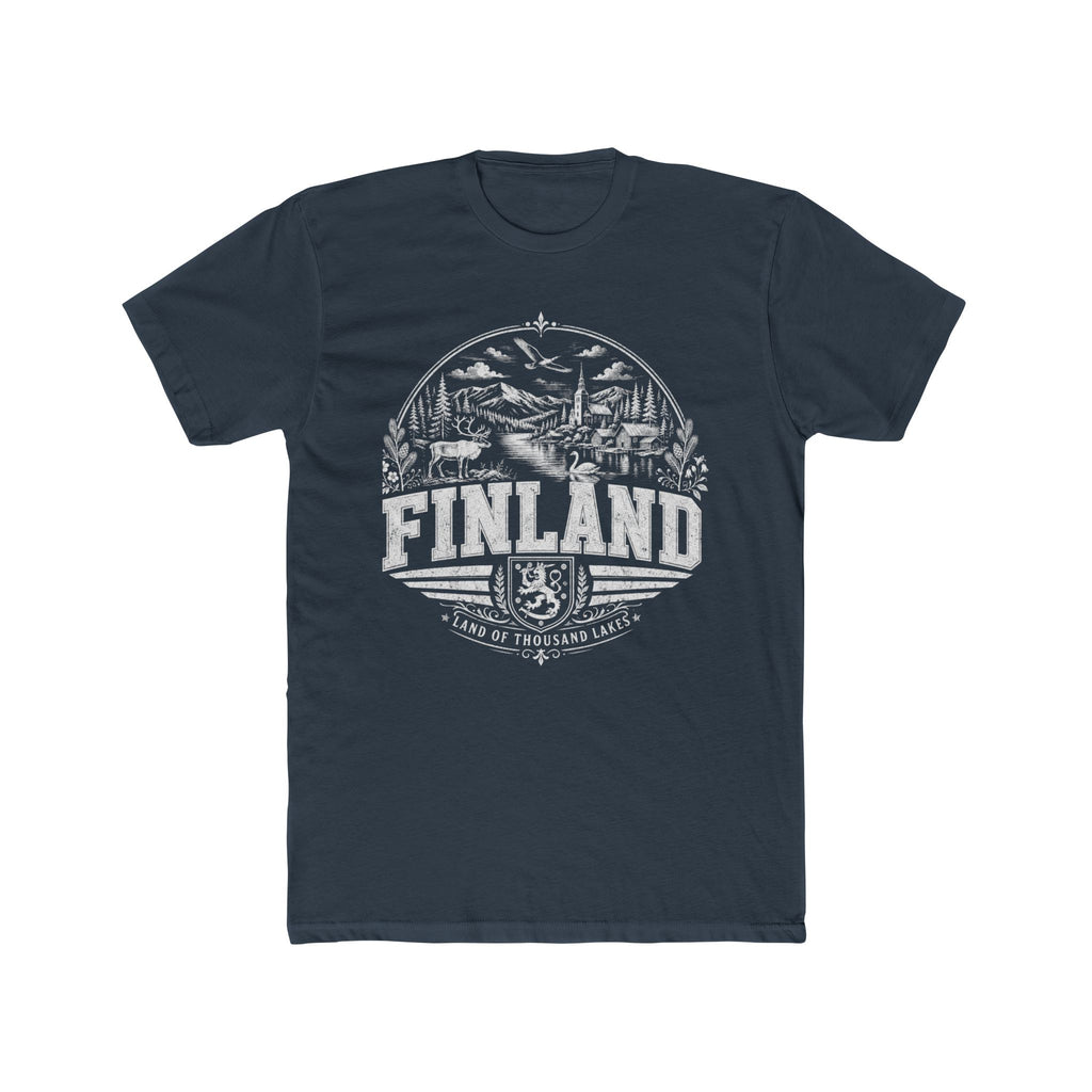 Finland vintage landmarks men's tee — iconic landmark design | Nameshi Destinations (view 8)