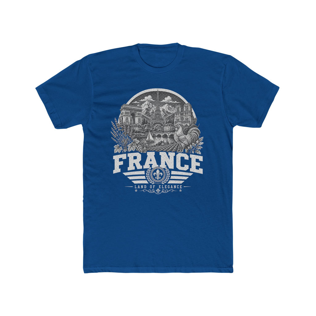 France vintage landmarks men's tee — iconic landmark design | Nameshi Destinations (view 10)