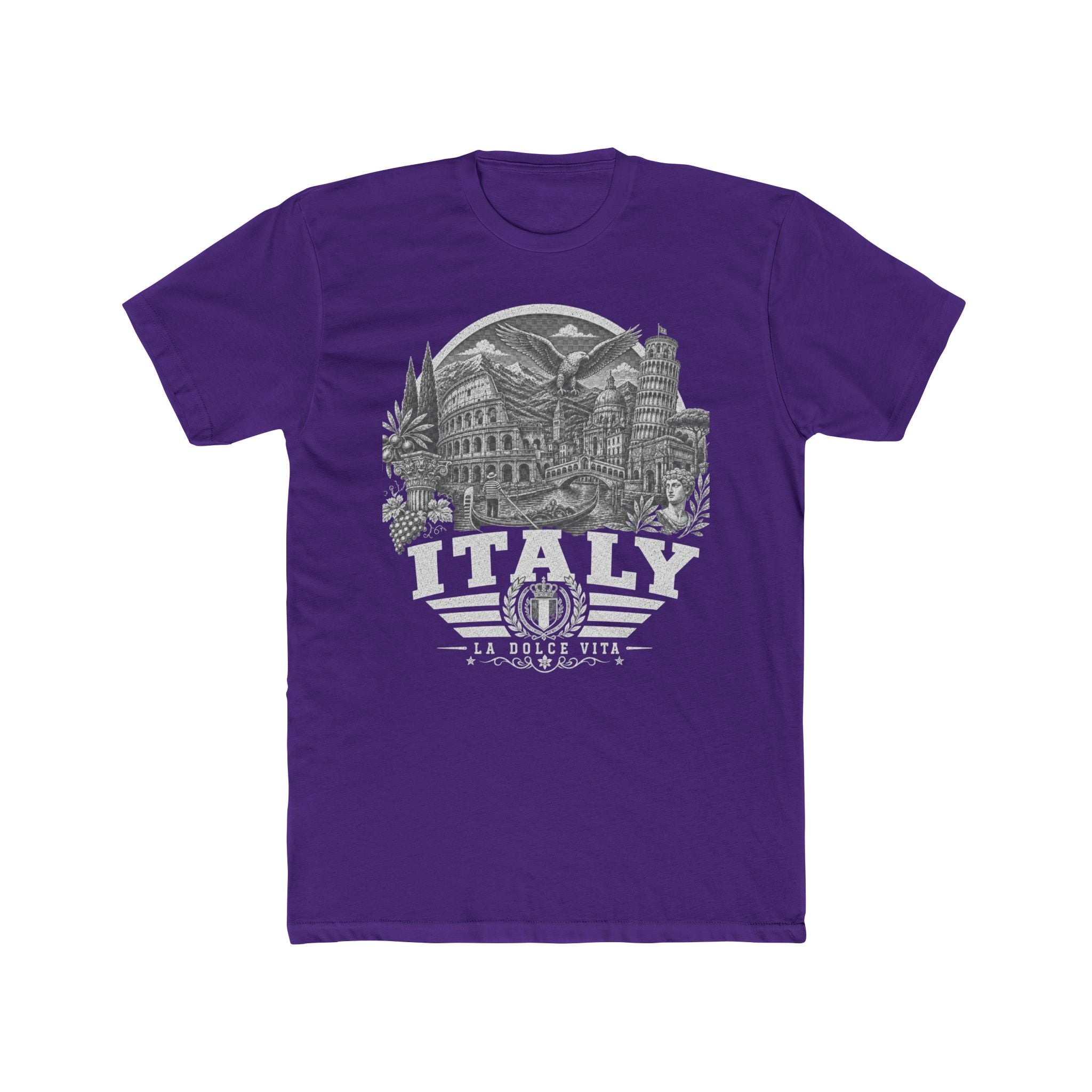 Italy vintage landmarks men's tee — iconic landmark design | Nameshi Destinations (view 13)