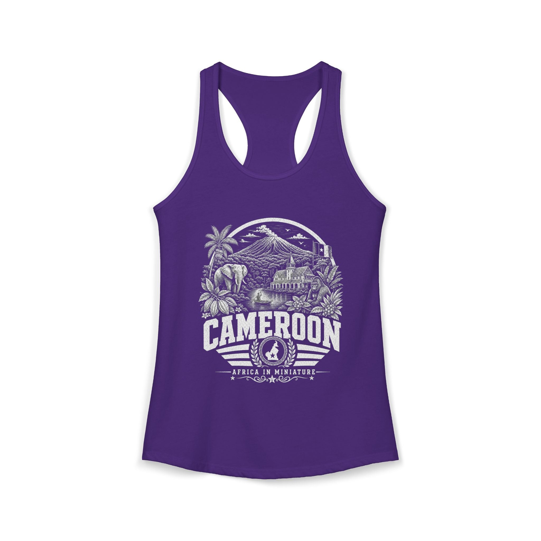 Cameroon Africa in Miniature Women's Tank Top