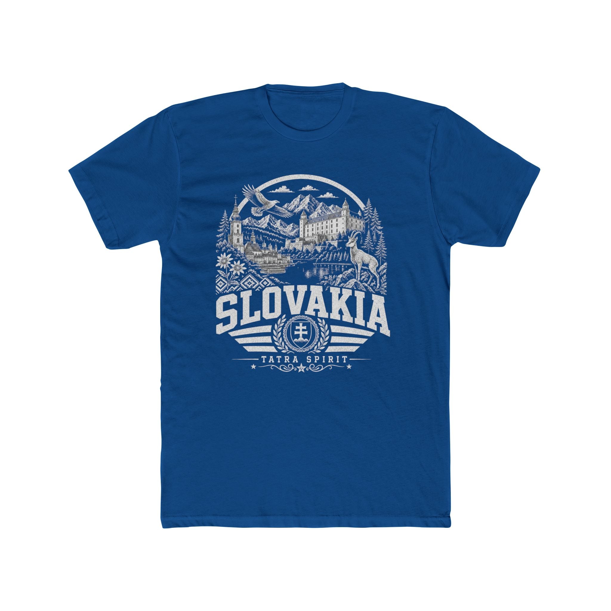 Slovakia vintage landmarks men's tee — iconic landmark design | Nameshi Destinations (view 10)