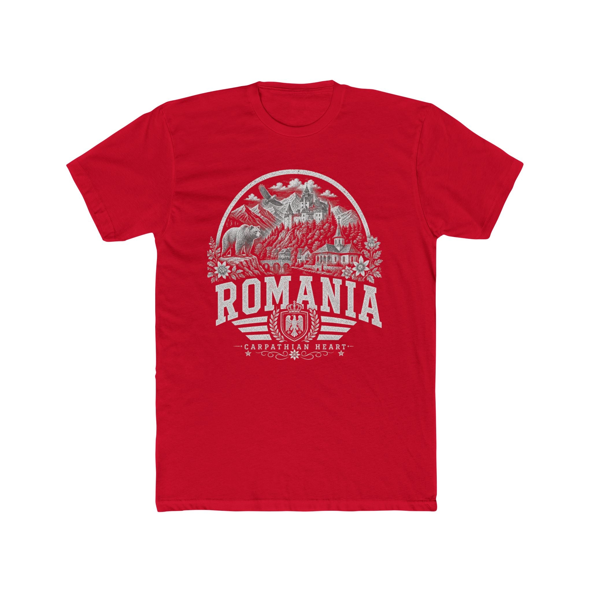 Romania vintage landmarks men's tee — iconic landmark design | Nameshi Destinations (view 15)