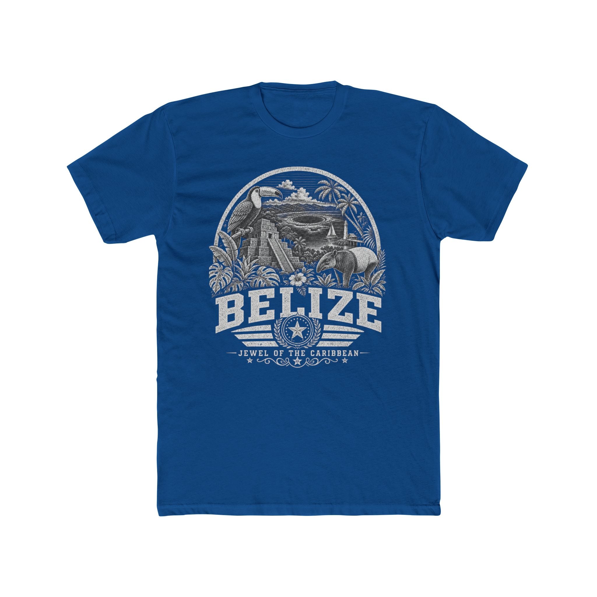 Belize vintage landmarks men's tee — iconic landmark design | Nameshi Destinations (view 10)