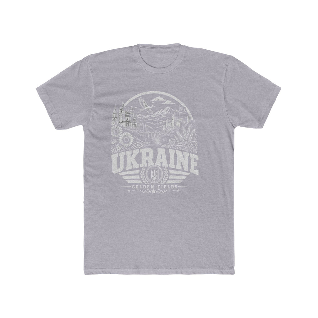 Ukraine vintage landmarks men's tee — iconic landmark design | Nameshi Destinations (view 3)