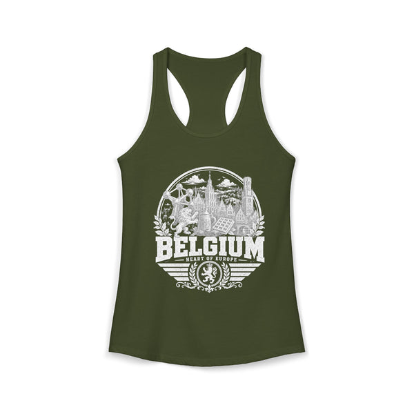 Belgium Heart of Europe Women's Tank Top