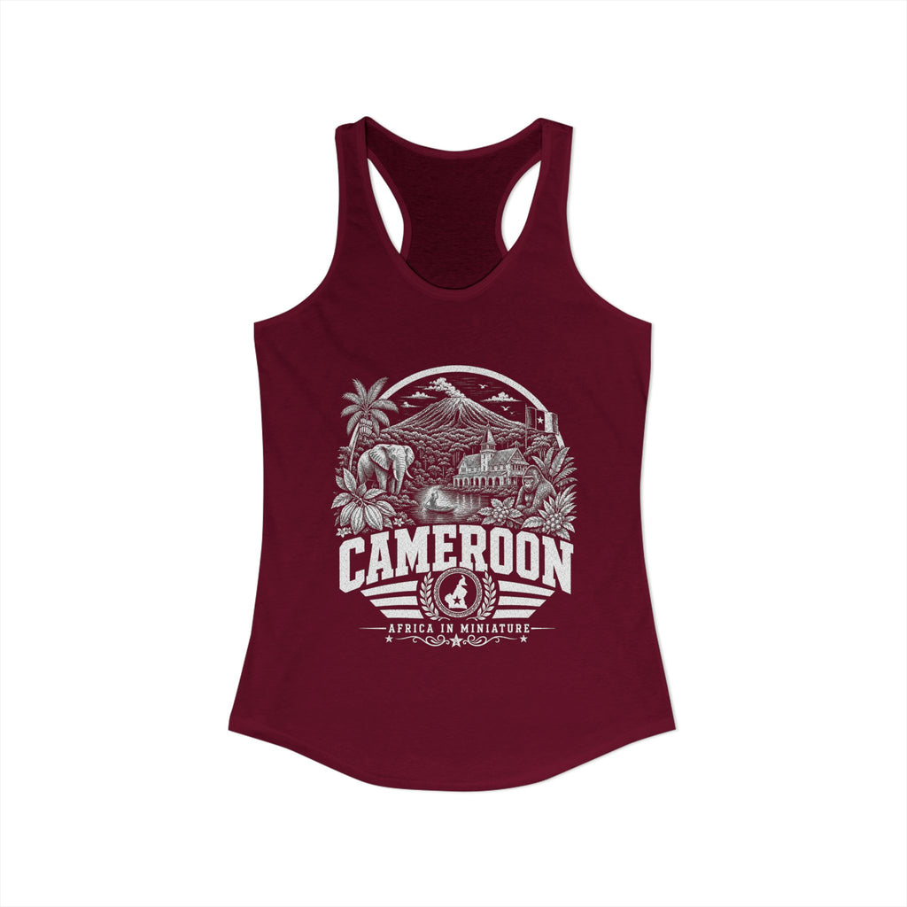 Cameroon Africa in Miniature Women's Tank Top