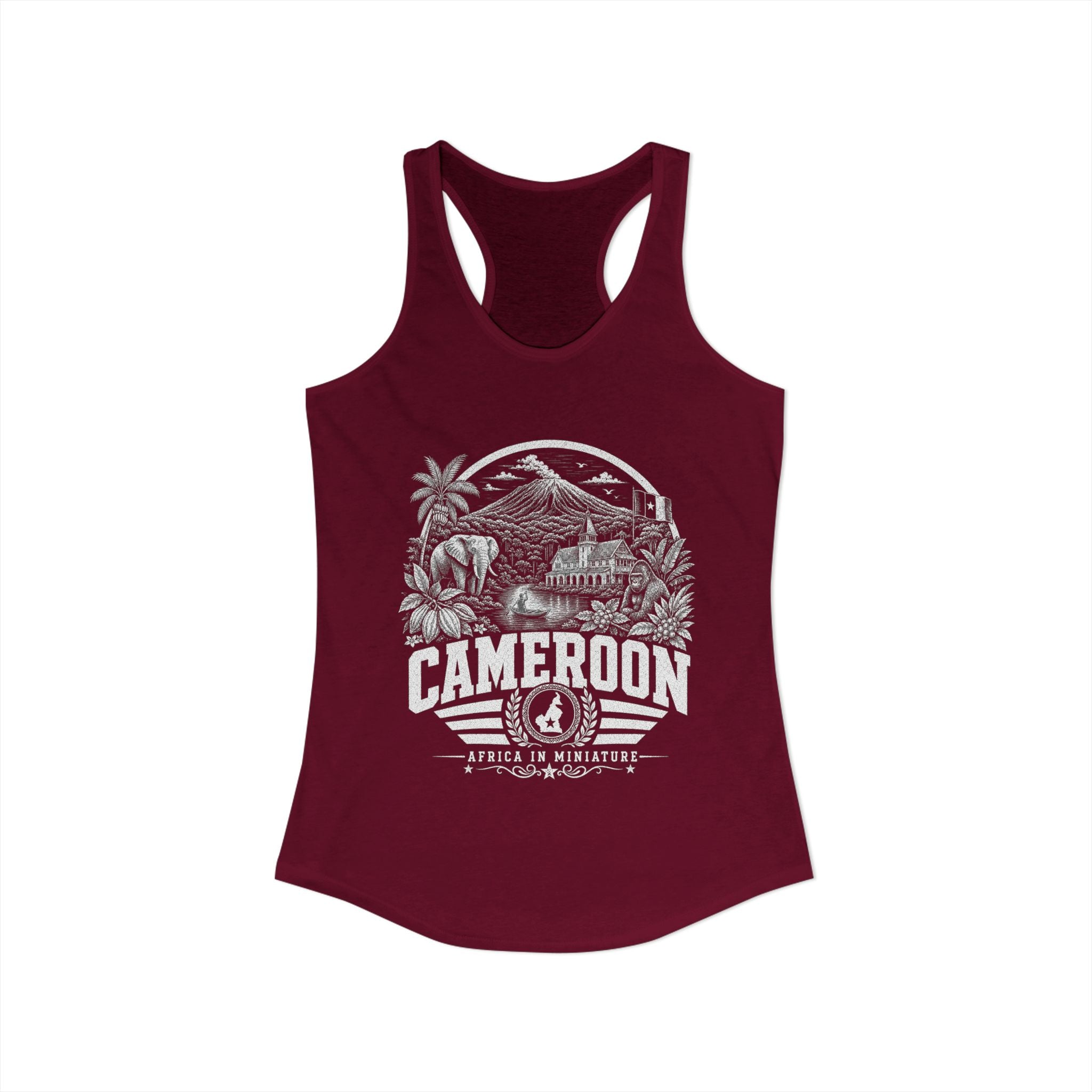 Cameroon Africa in Miniature Women's Tank Top