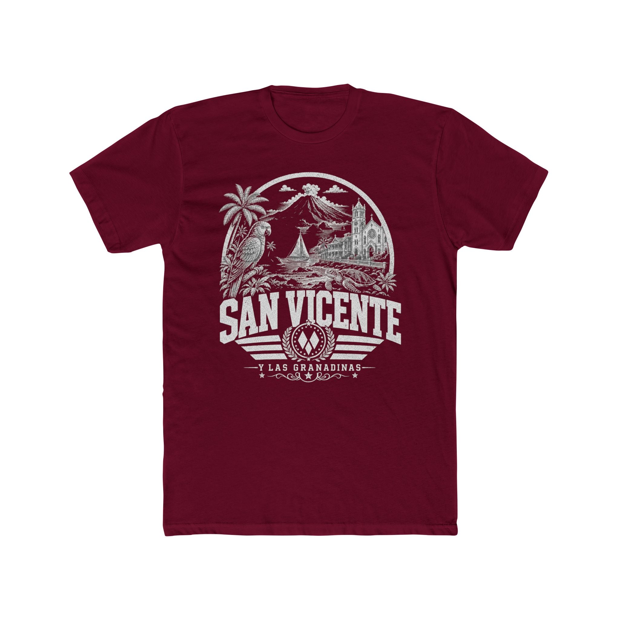 San Vicente vintage landmarks men's tee — iconic landmark design | Nameshi Destinations (view 14)