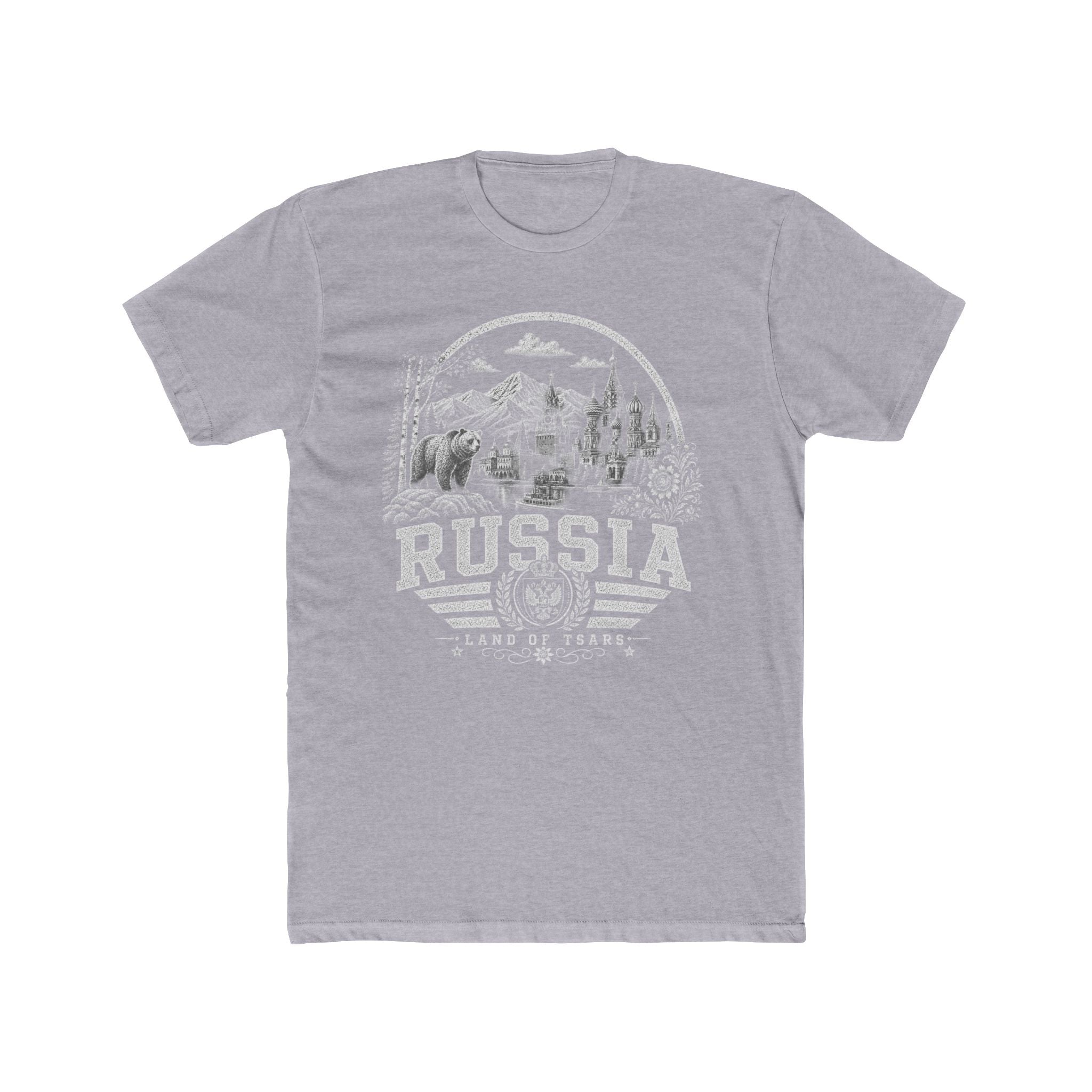 Russia vintage landmarks men's tee — iconic landmark design | Nameshi Destinations (view 3)