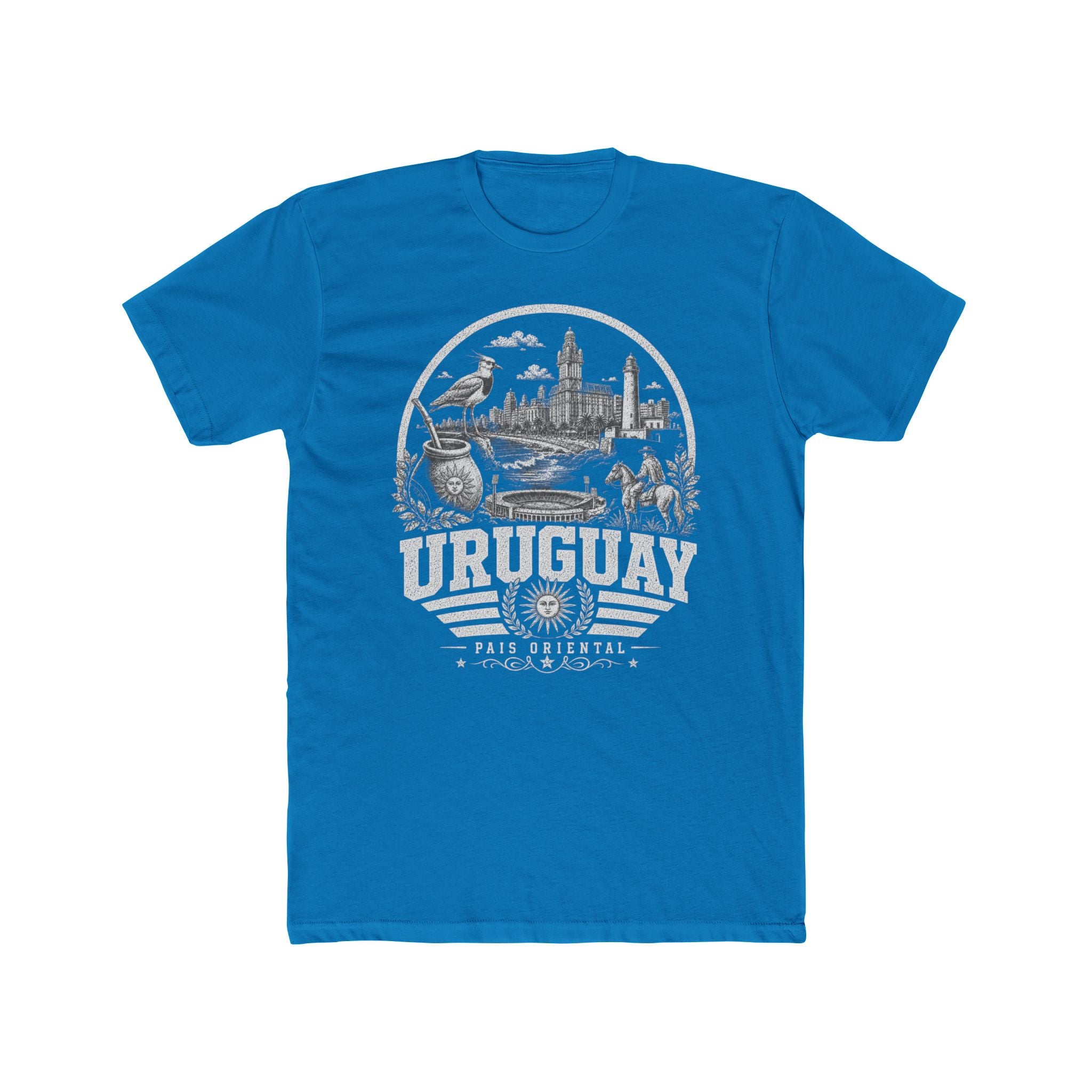 Uruguay vintage landmarks men's tee — iconic landmark design | Nameshi Destinations (view 9)