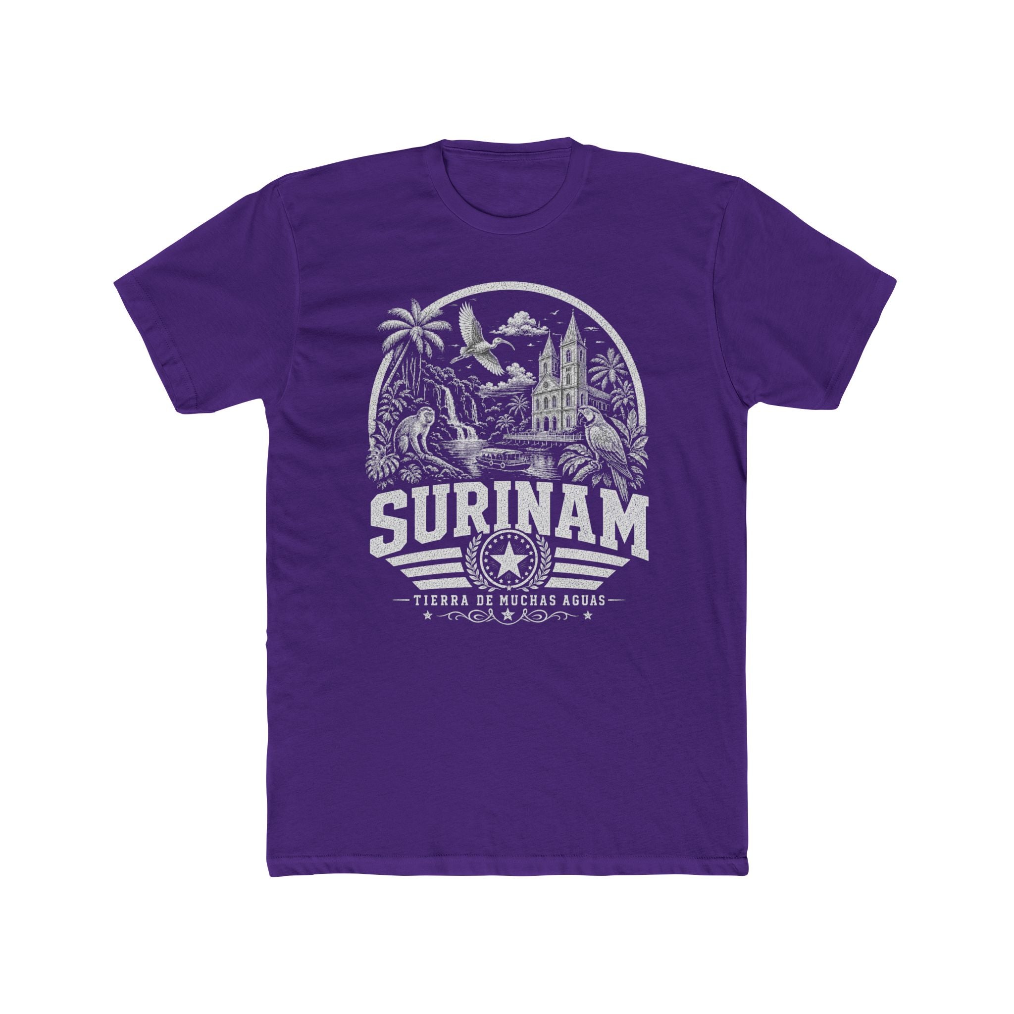 Surinam vintage landmarks men's tee — iconic landmark design | Nameshi Destinations (view 13)