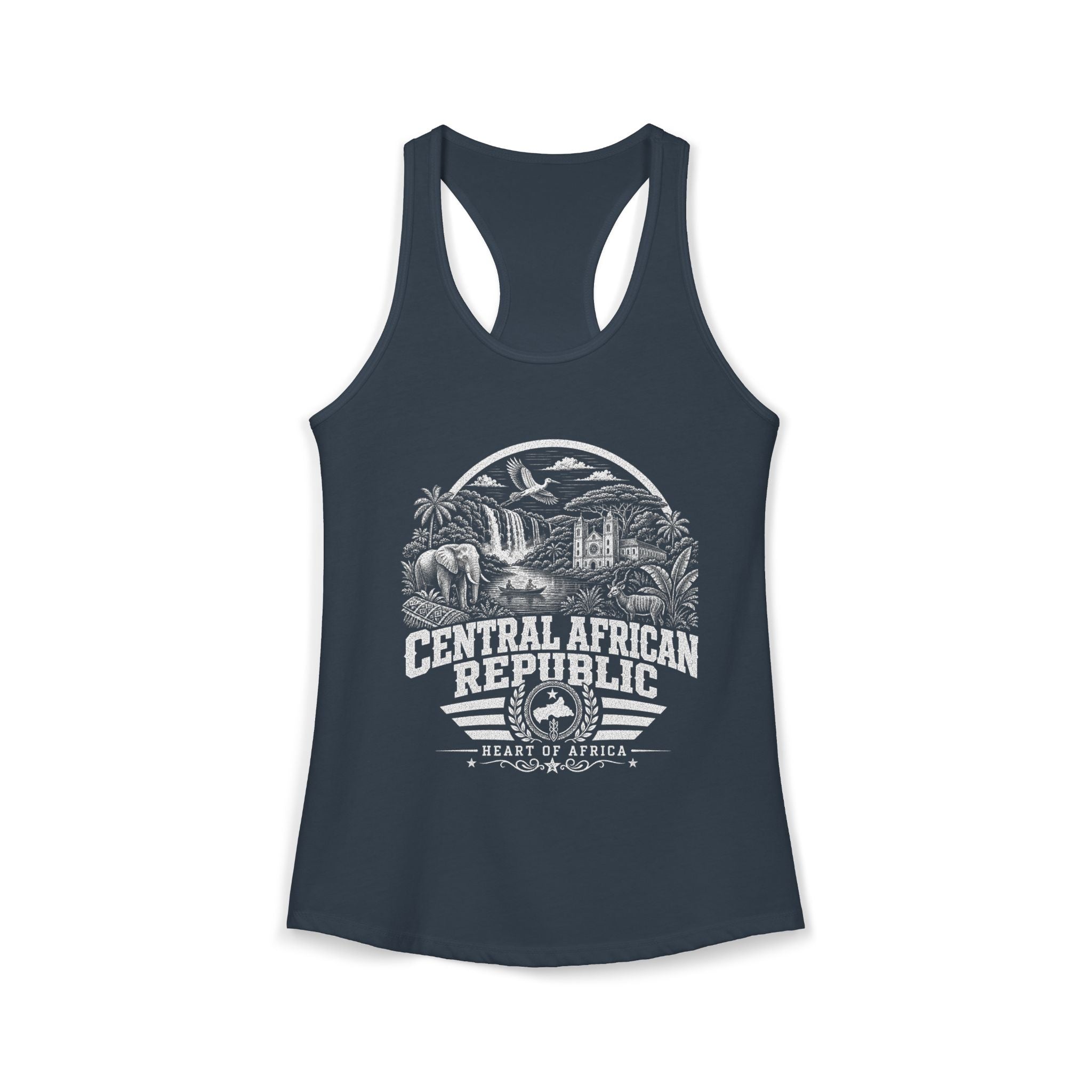 Central African Republic Heart of Africa Women's Tank Top