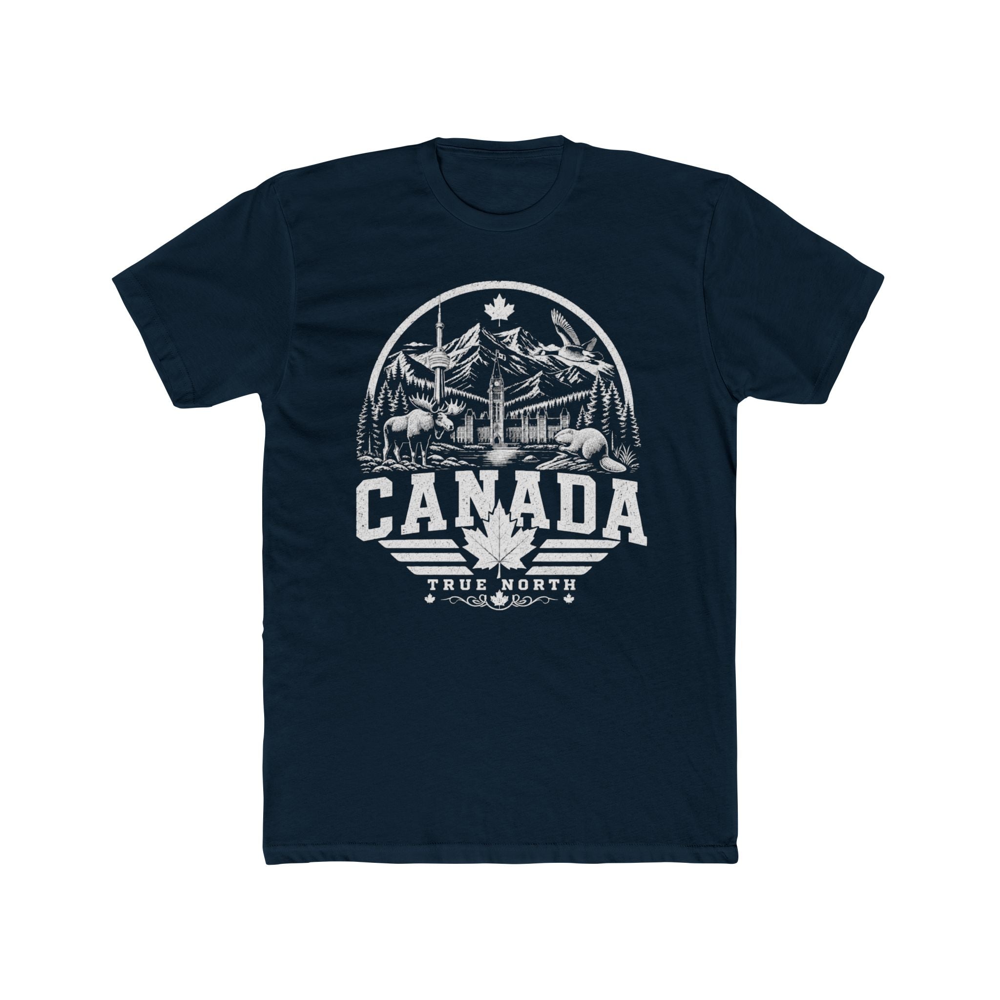 Canada vintage landmarks men's tee — iconic landmark design | Nameshi Destinations (view 11)