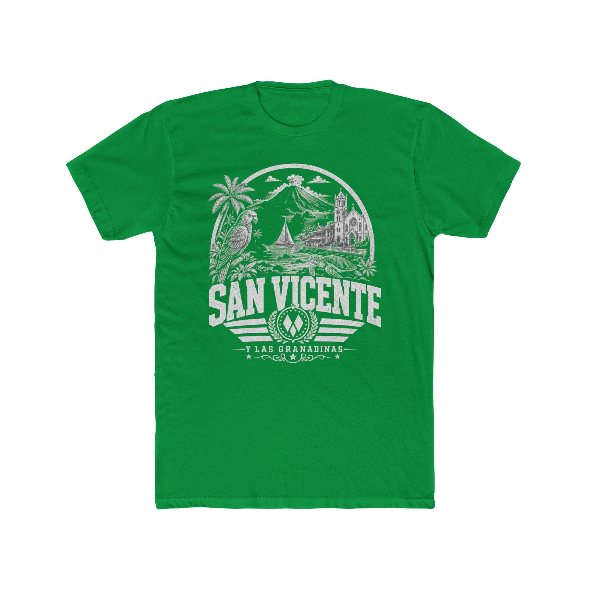 San Vicente vintage landmarks men's tee — iconic landmark design | Nameshi Destinations (view 6)