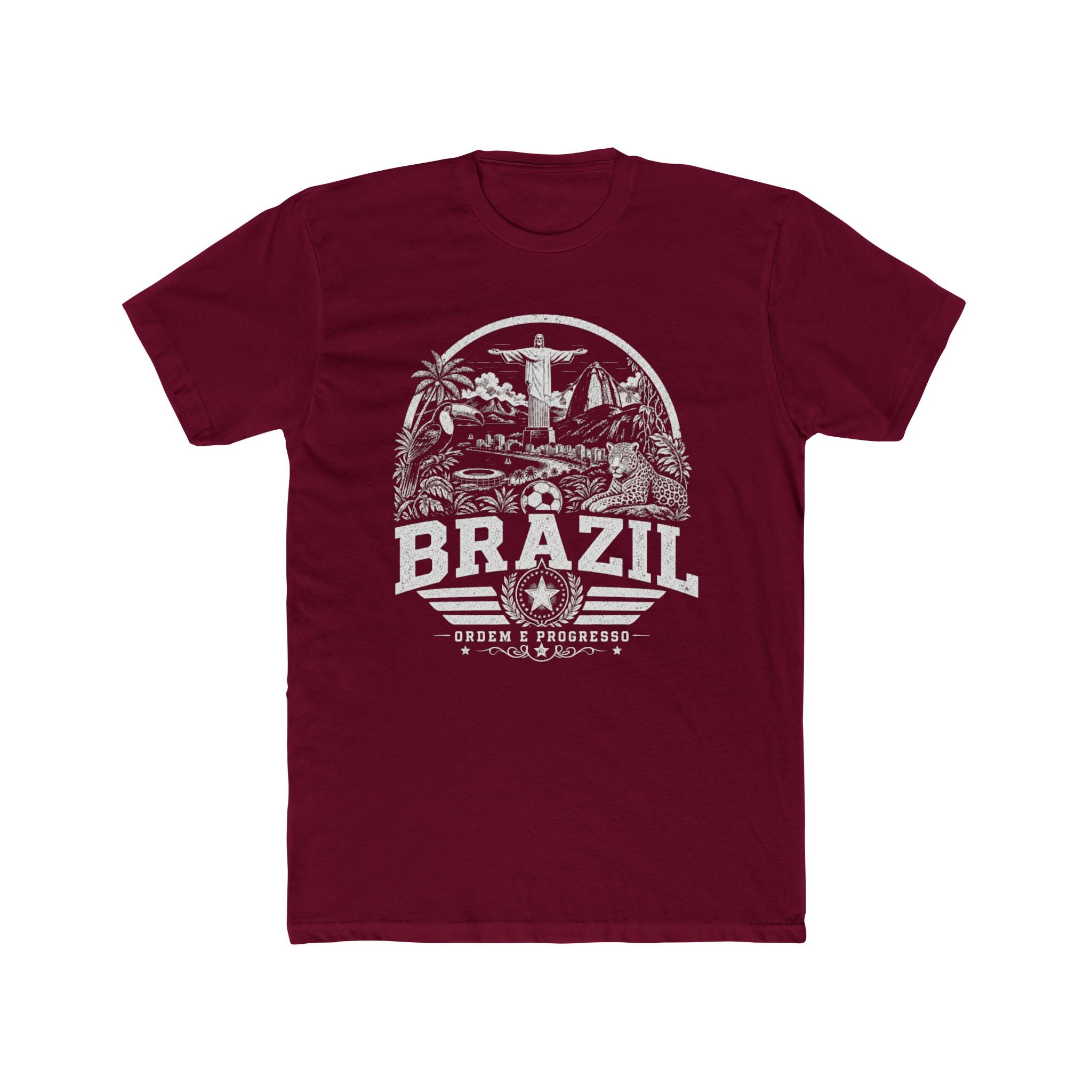 Brazil vintage landmarks men's tee — iconic landmark design | Nameshi Destinations (view 15)