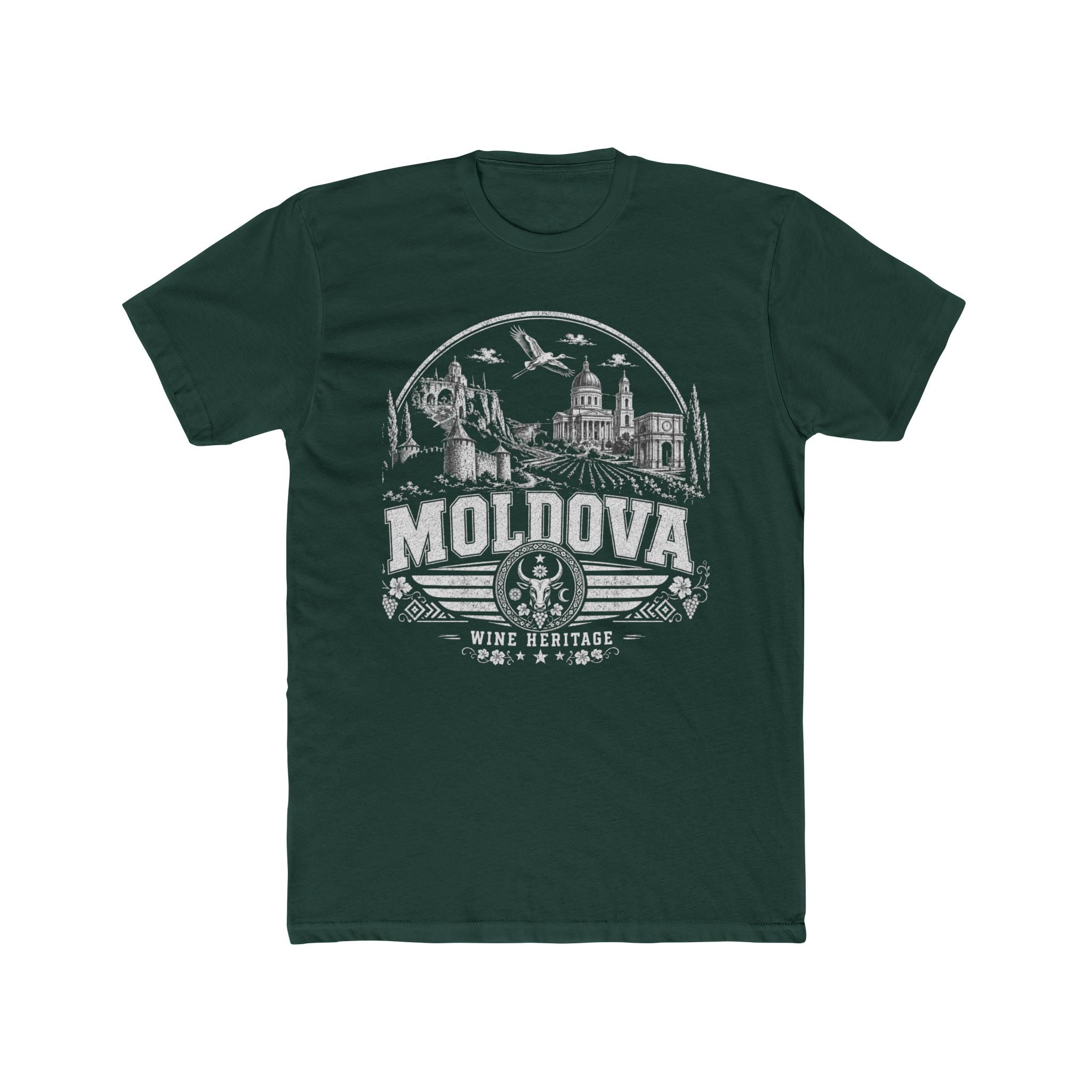 Moldova vintage landmarks men's tee — iconic landmark design | Nameshi Destinations (view 7)