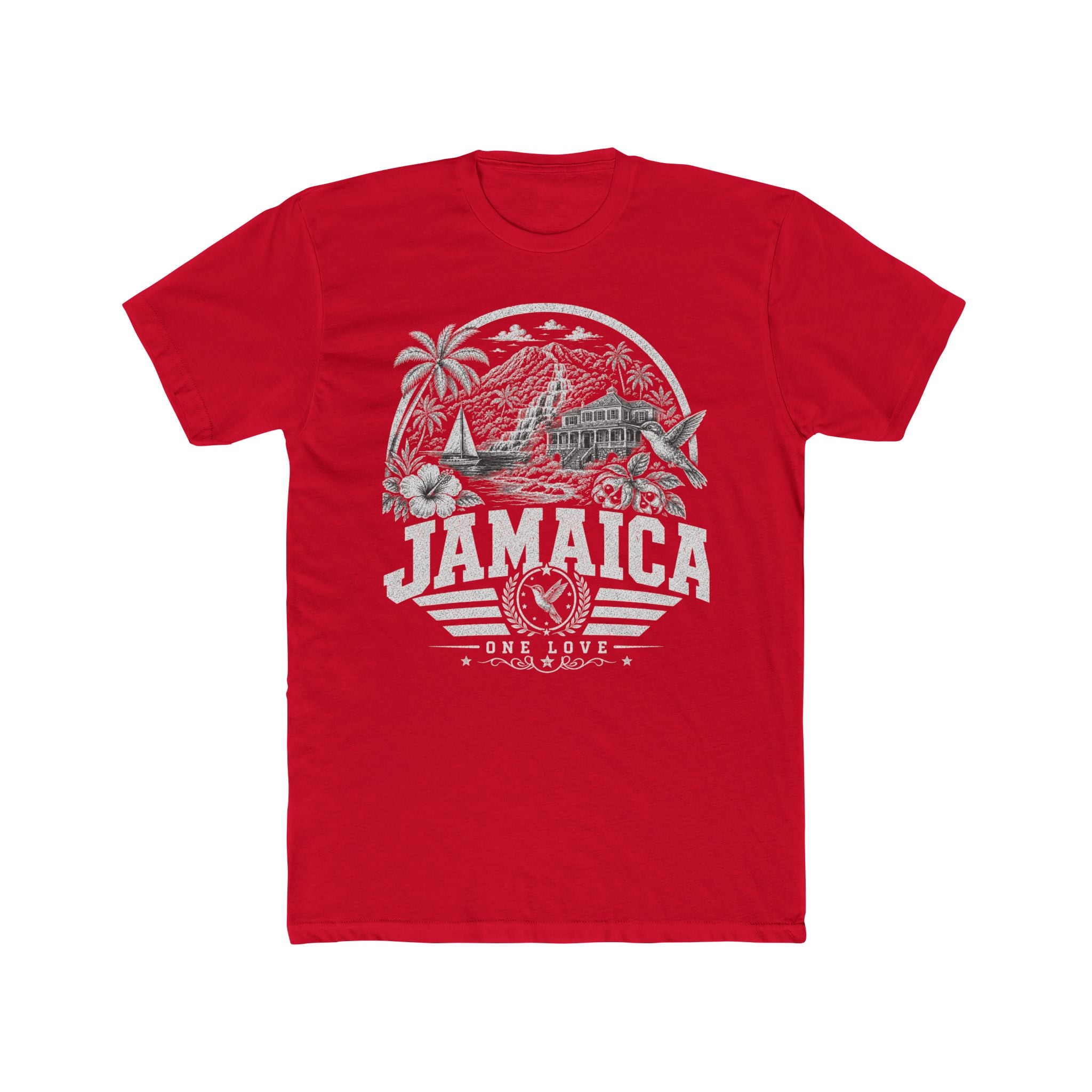 Jamaica vintage landmarks men's tee — iconic landmark design | Nameshi Destinations (view 15)