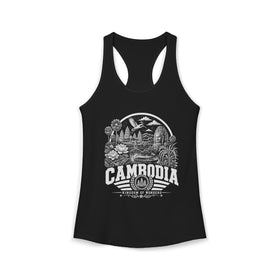 Camiseta sin mangas para mujer "Camboya Reino de las Maravillas"