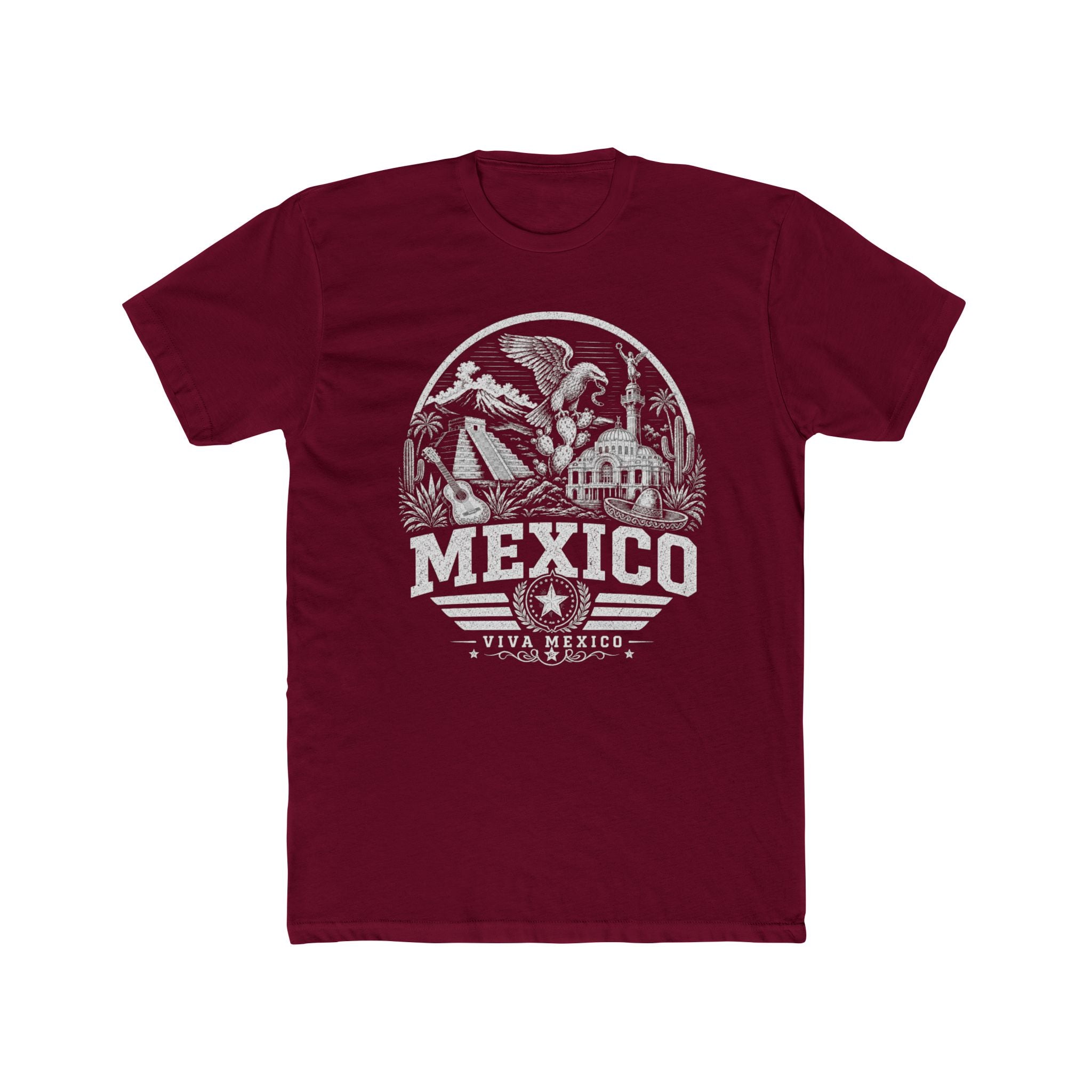 Mexico vintage landmarks men's tee — iconic landmark design | Nameshi Destinations (view 14)