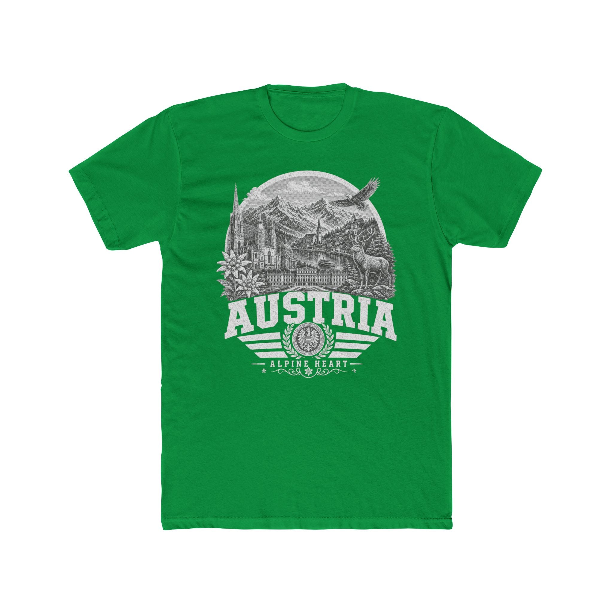 Austria vintage landmarks men's tee — iconic landmark design | Nameshi Destinations (view 6)