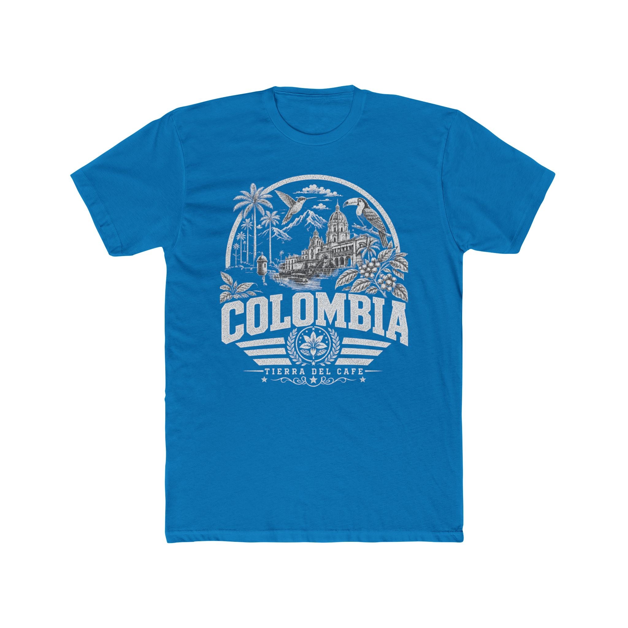 Colombia vintage landmarks men's tee — iconic landmark design | Nameshi Destinations (view 9)