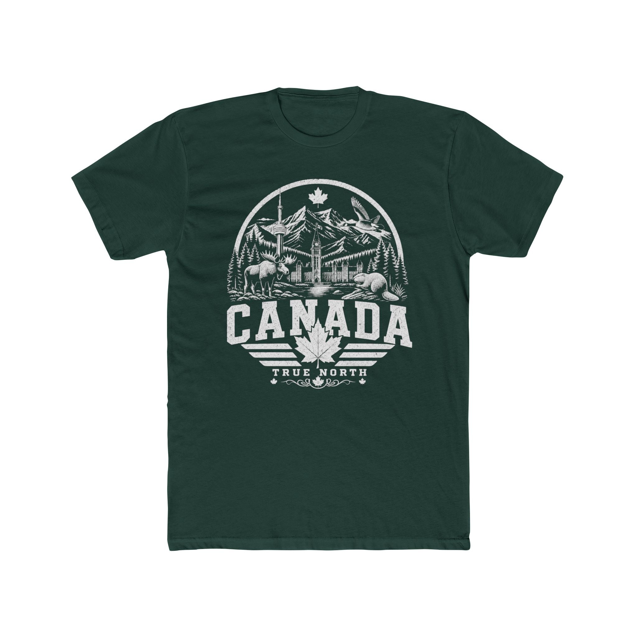 Canada vintage landmarks men's tee — iconic landmark design | Nameshi Destinations (view 7)