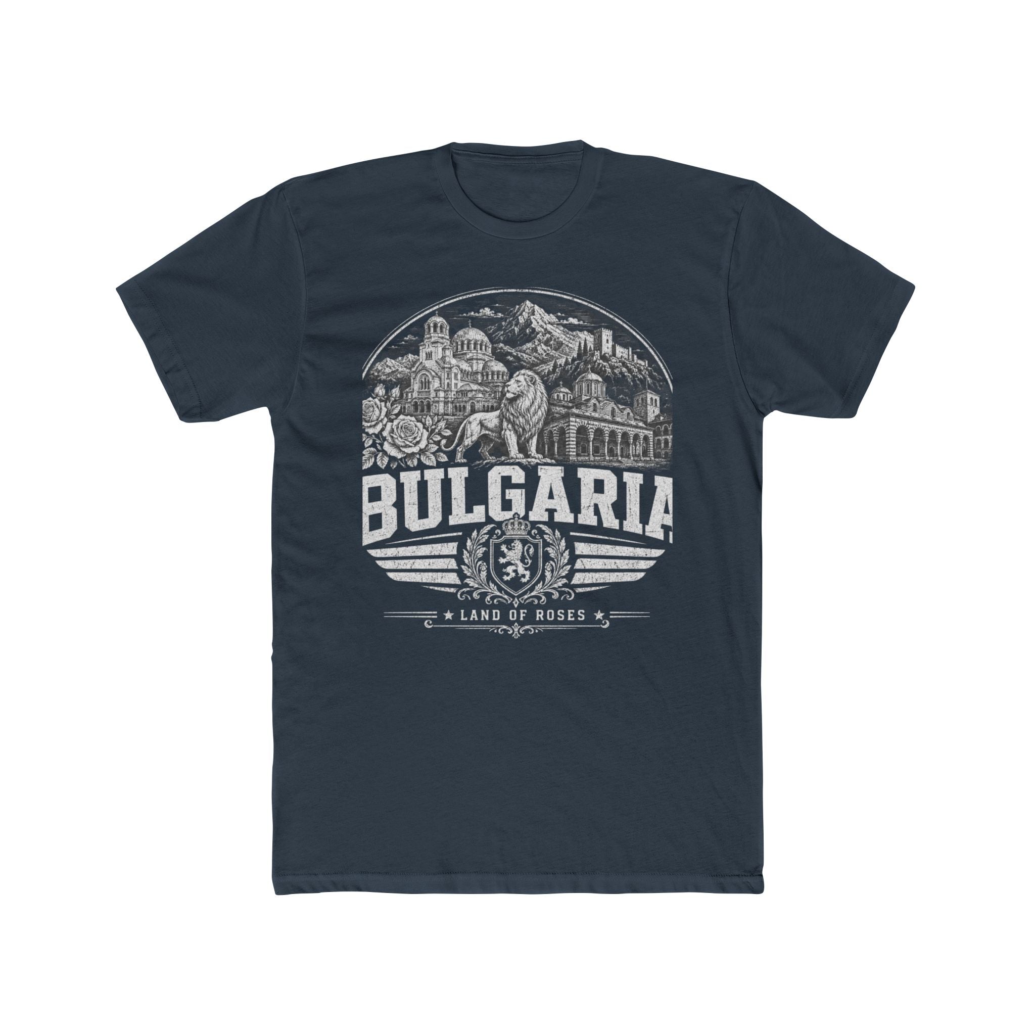 Bulgaria vintage landmarks men's tee — iconic landmark design | Nameshi Destinations (view 8)