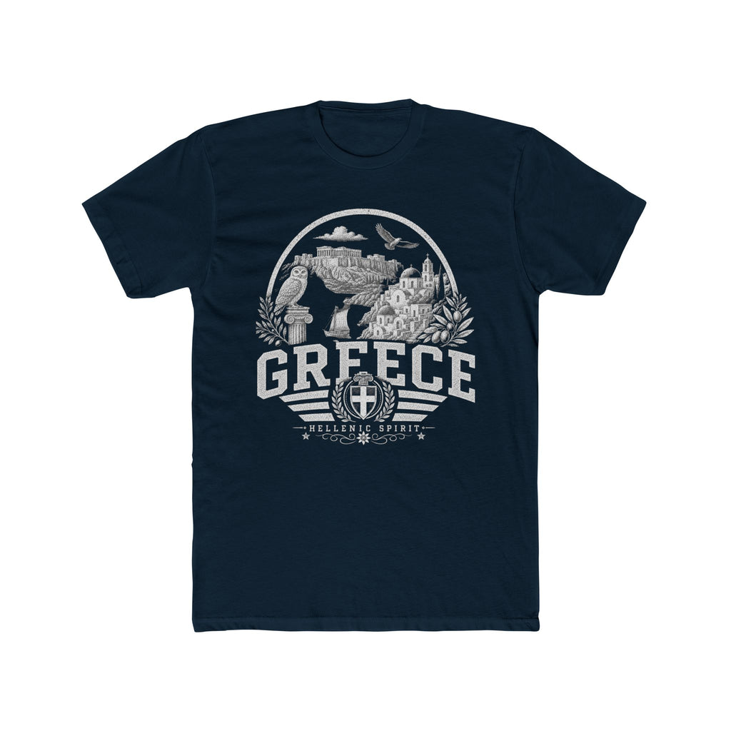 Greece vintage landmarks men's tee — iconic landmark design | Nameshi Destinations (view 12)