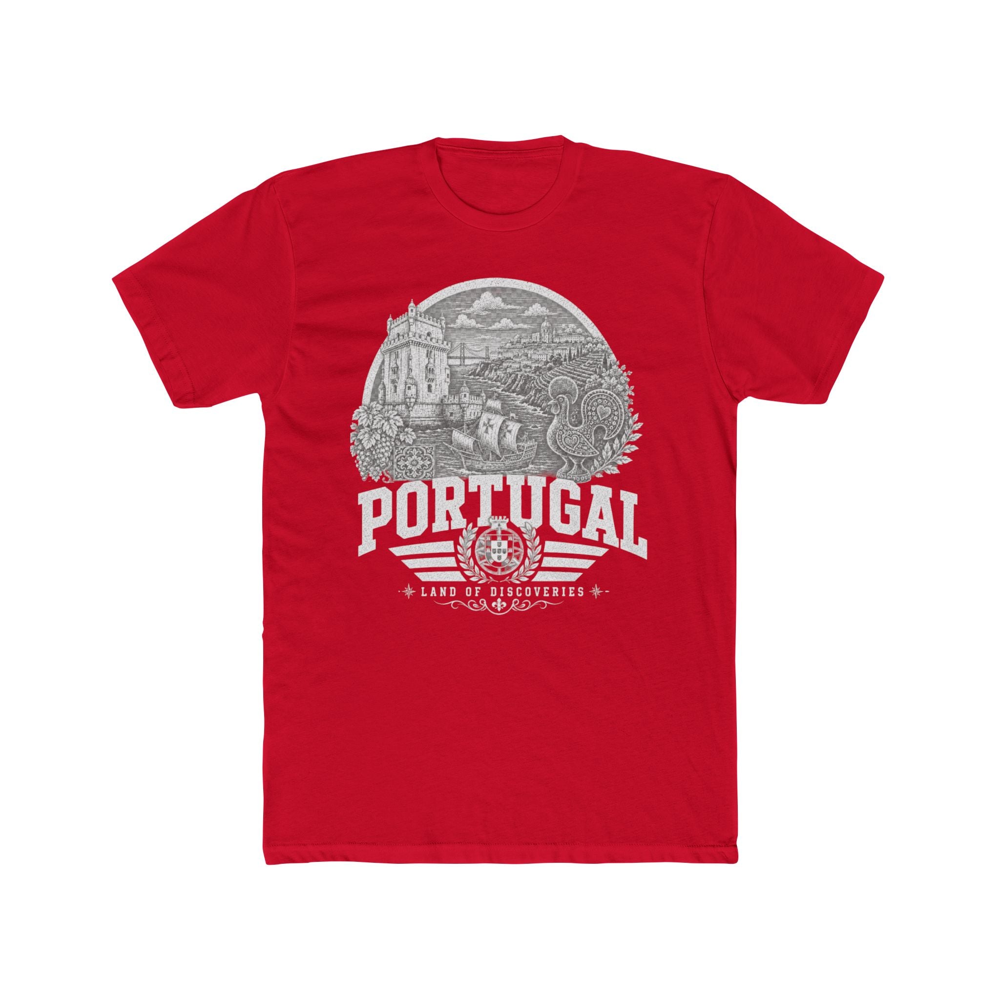 Portugal vintage landmarks men's tee — iconic landmark design | Nameshi Destinations (view 15)