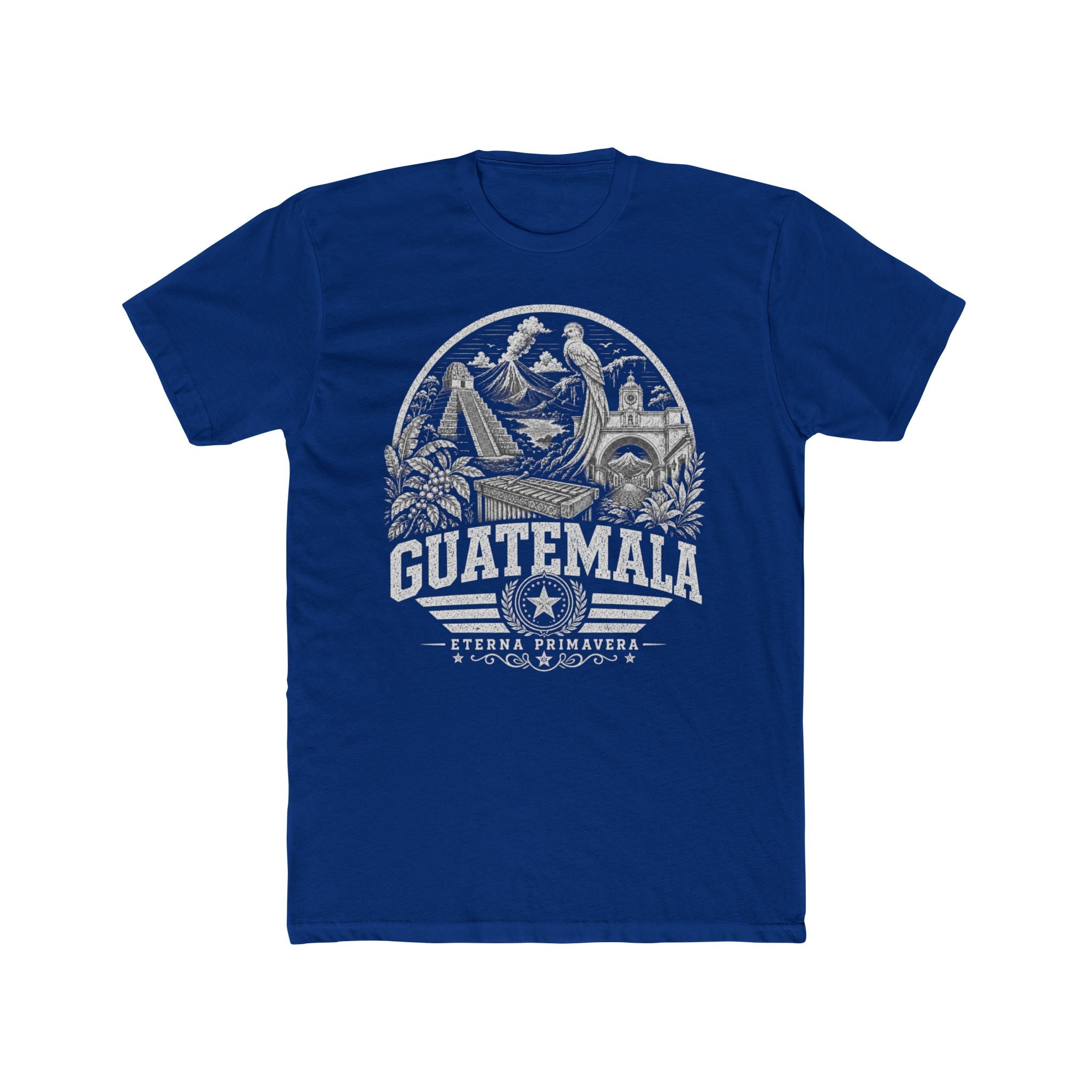 Guatemala vintage landmarks men's tee — iconic landmark design | Nameshi Destinations (view 11)