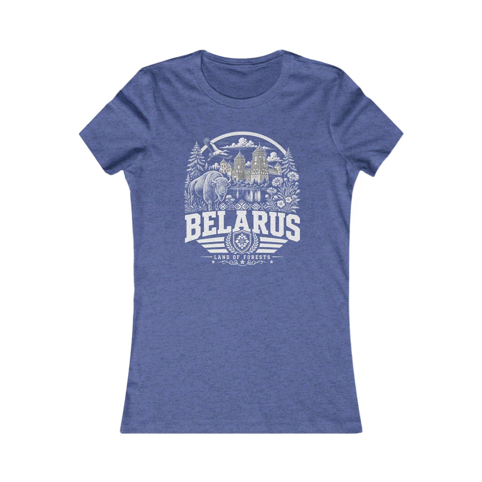 Belarus vintage landmarks women's tee — iconic landmark design | Nameshi Destinations (view 13)