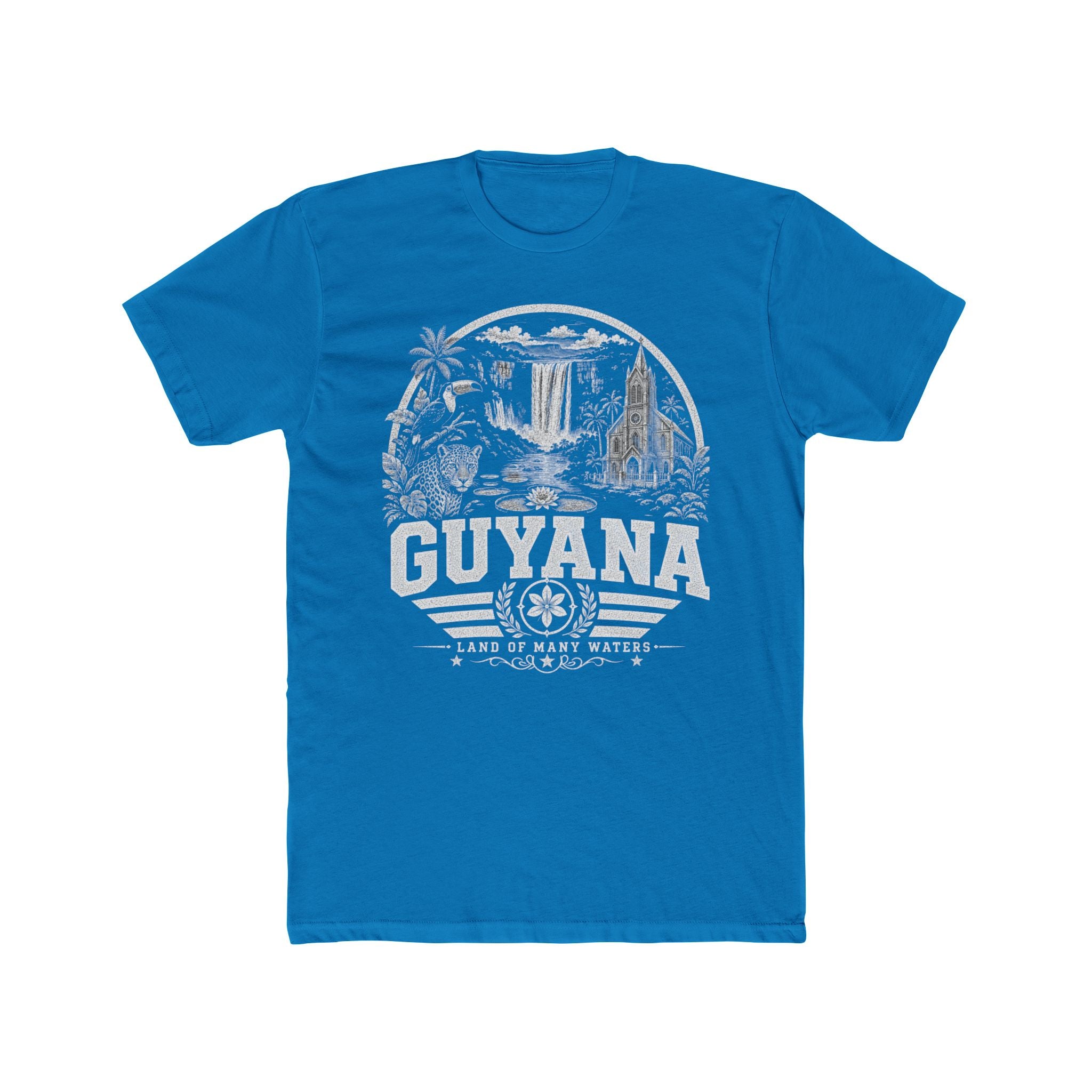 Guyana vintage landmarks men's tee — iconic landmark design | Nameshi Destinations (view 9)