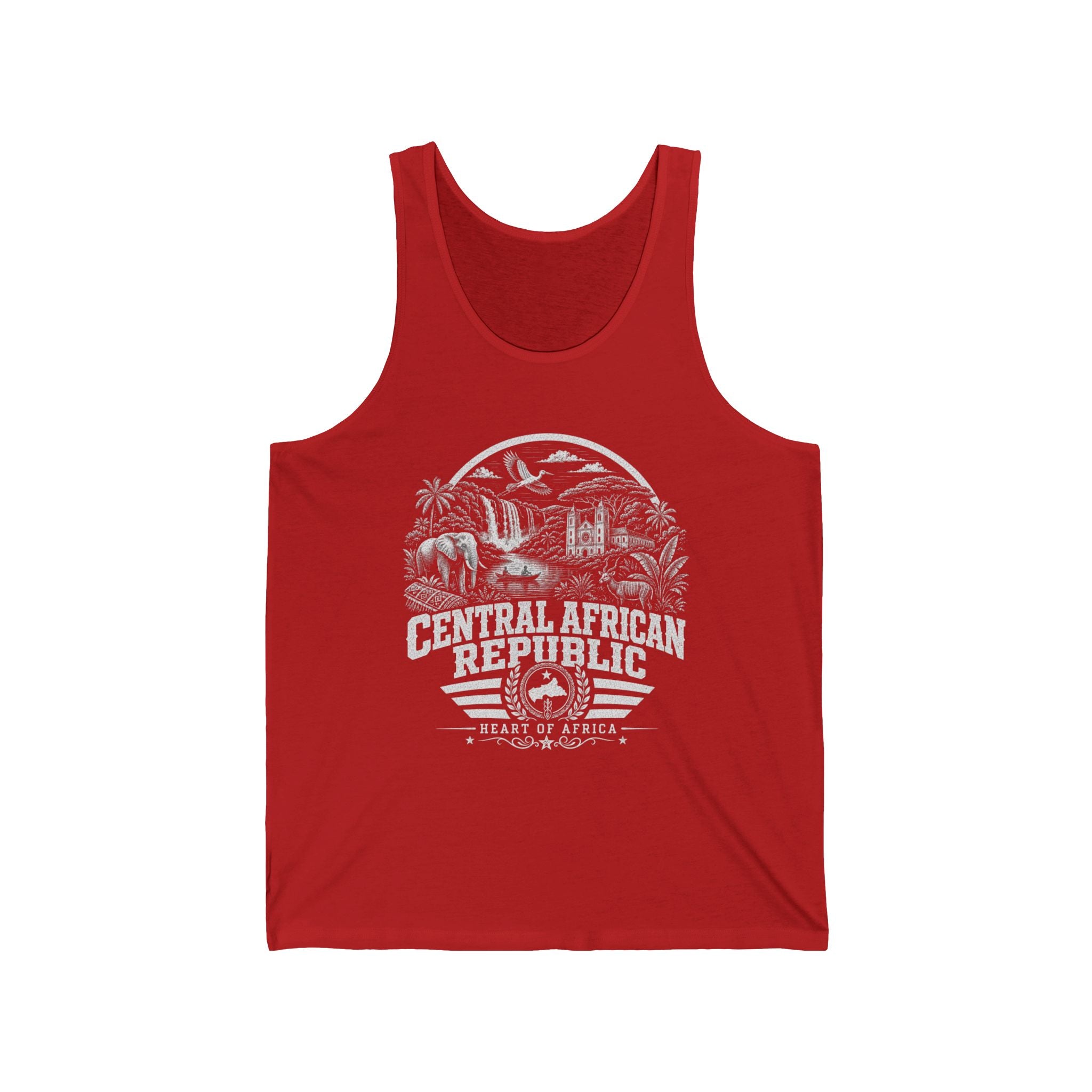 Central African Republic Heart of Africa Men's Tank Top