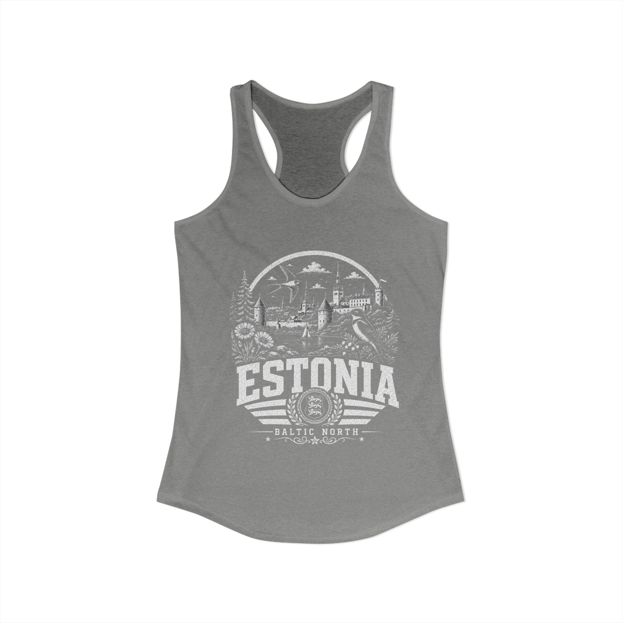 Estonia vintage landmarks tank top — iconic landmark design | Nameshi Destinations (view 23)