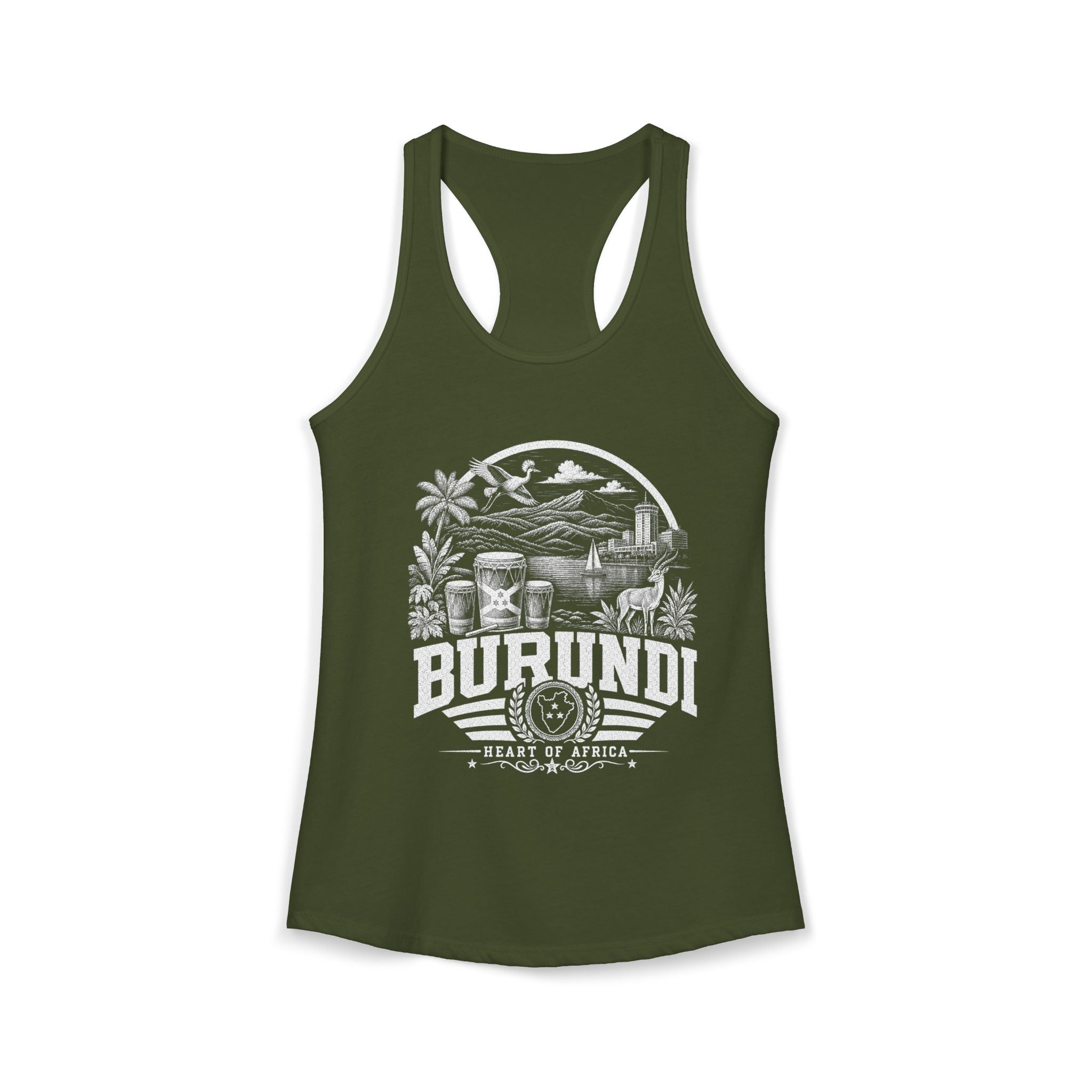 Burundi Heart of Africa Women's Tank Top