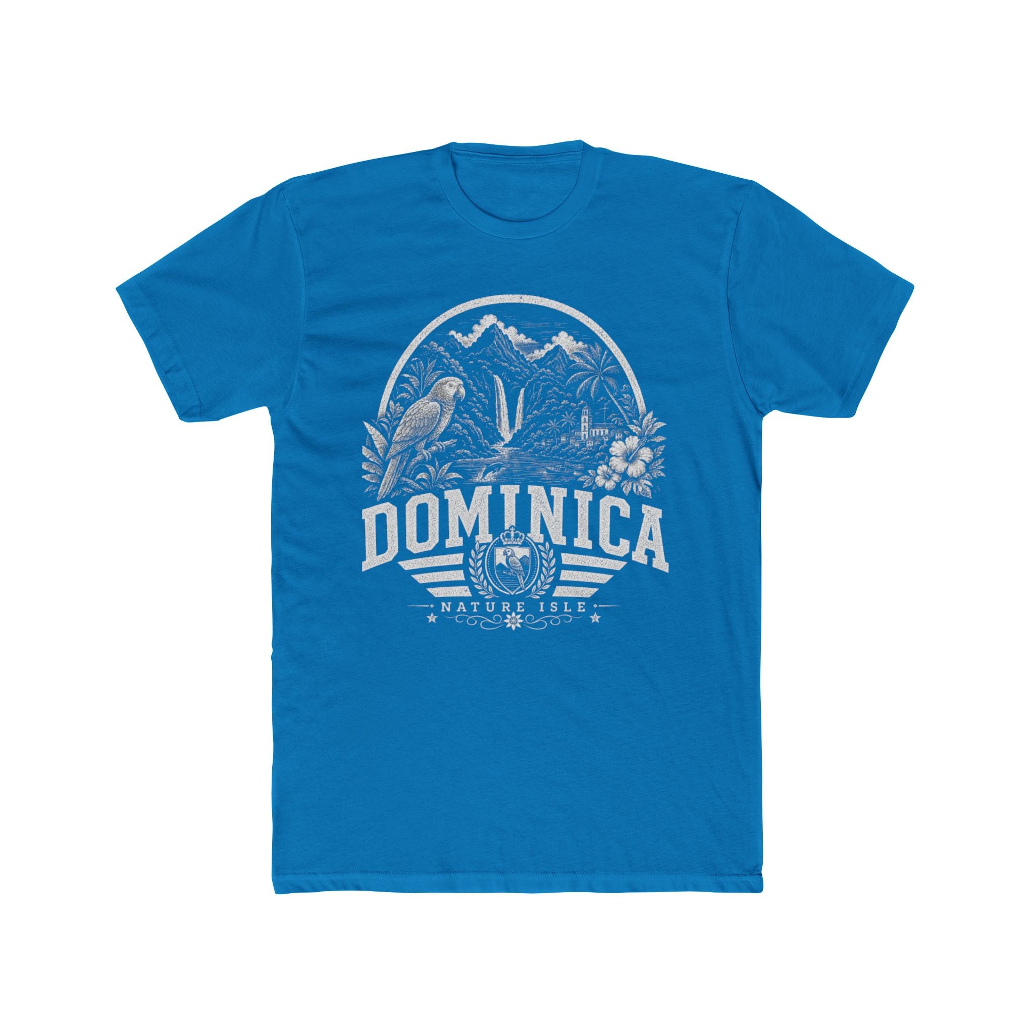 Dominica vintage landmarks men's tee — iconic landmark design | Nameshi Destinations (view 9)