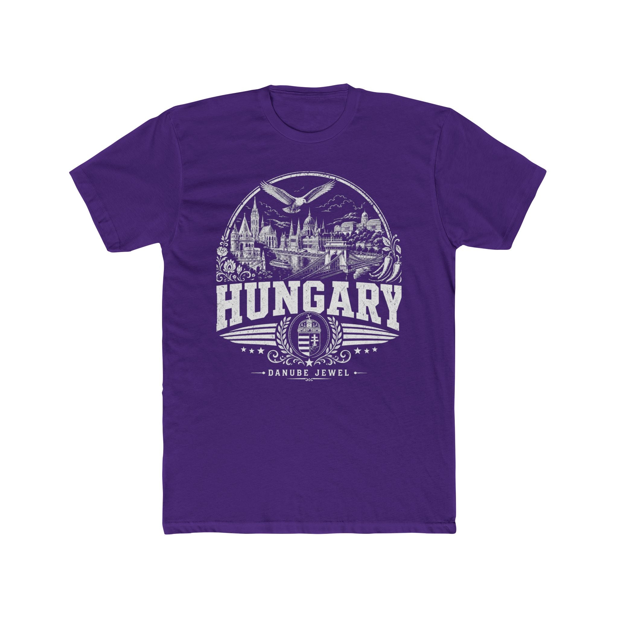 Hungary vintage landmarks men's tee — iconic landmark design | Nameshi Destinations (view 13)