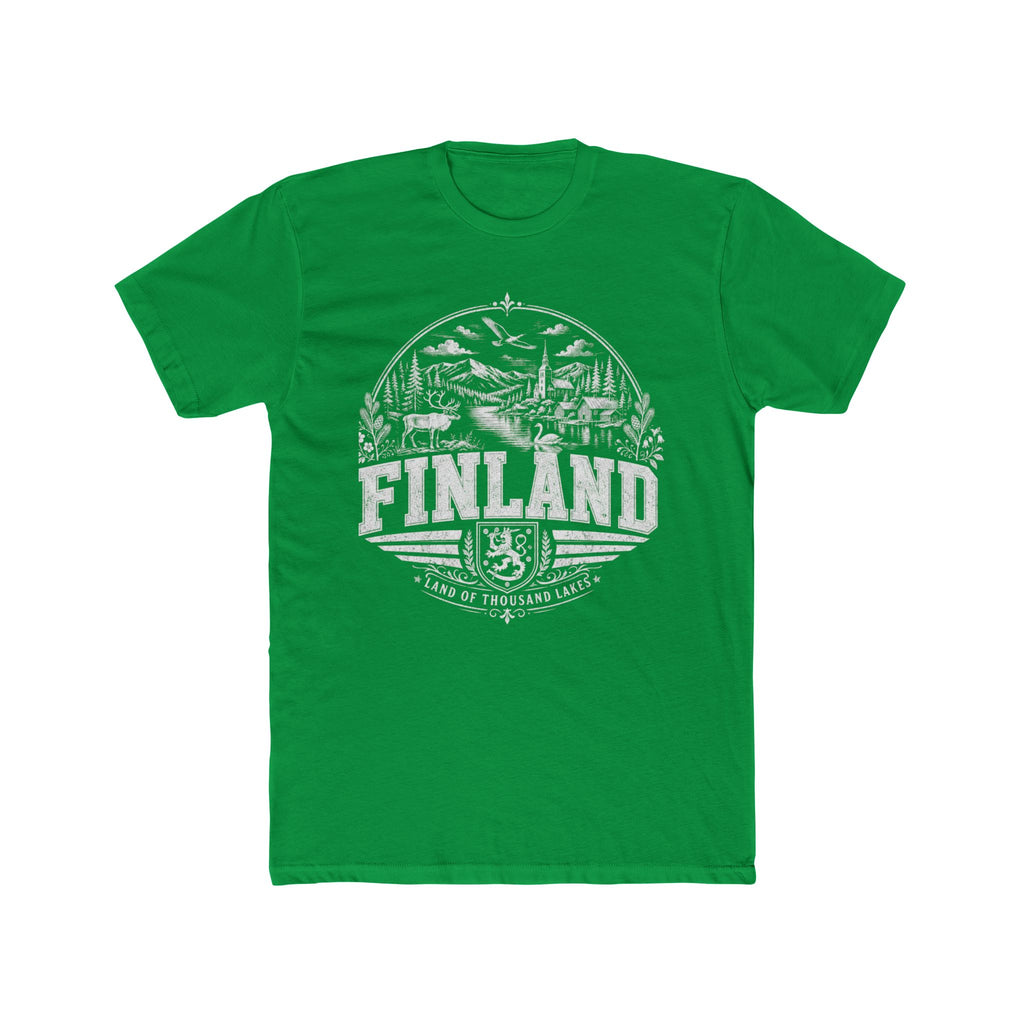 Finland vintage landmarks men's tee — iconic landmark design | Nameshi Destinations (view 6)