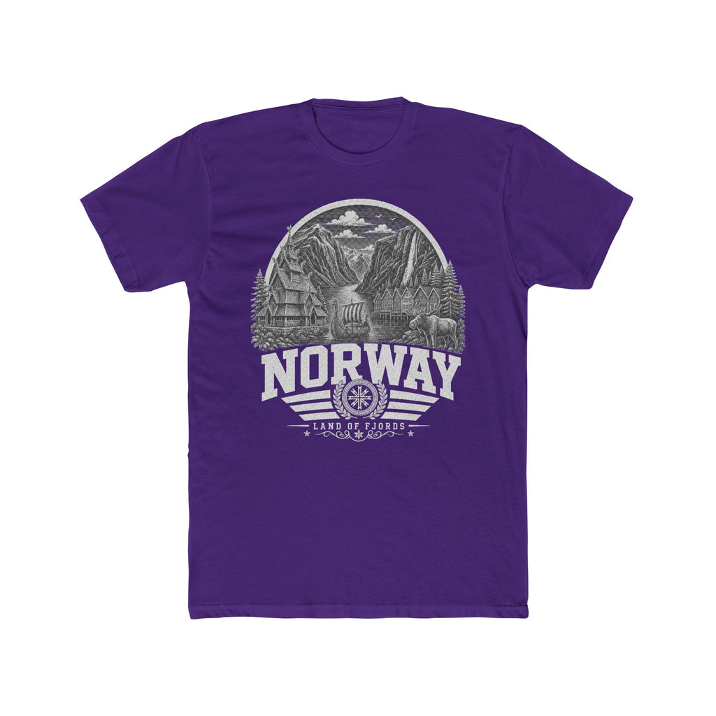 Norway vintage landmarks men's tee — iconic landmark design | Nameshi Destinations (view 13)