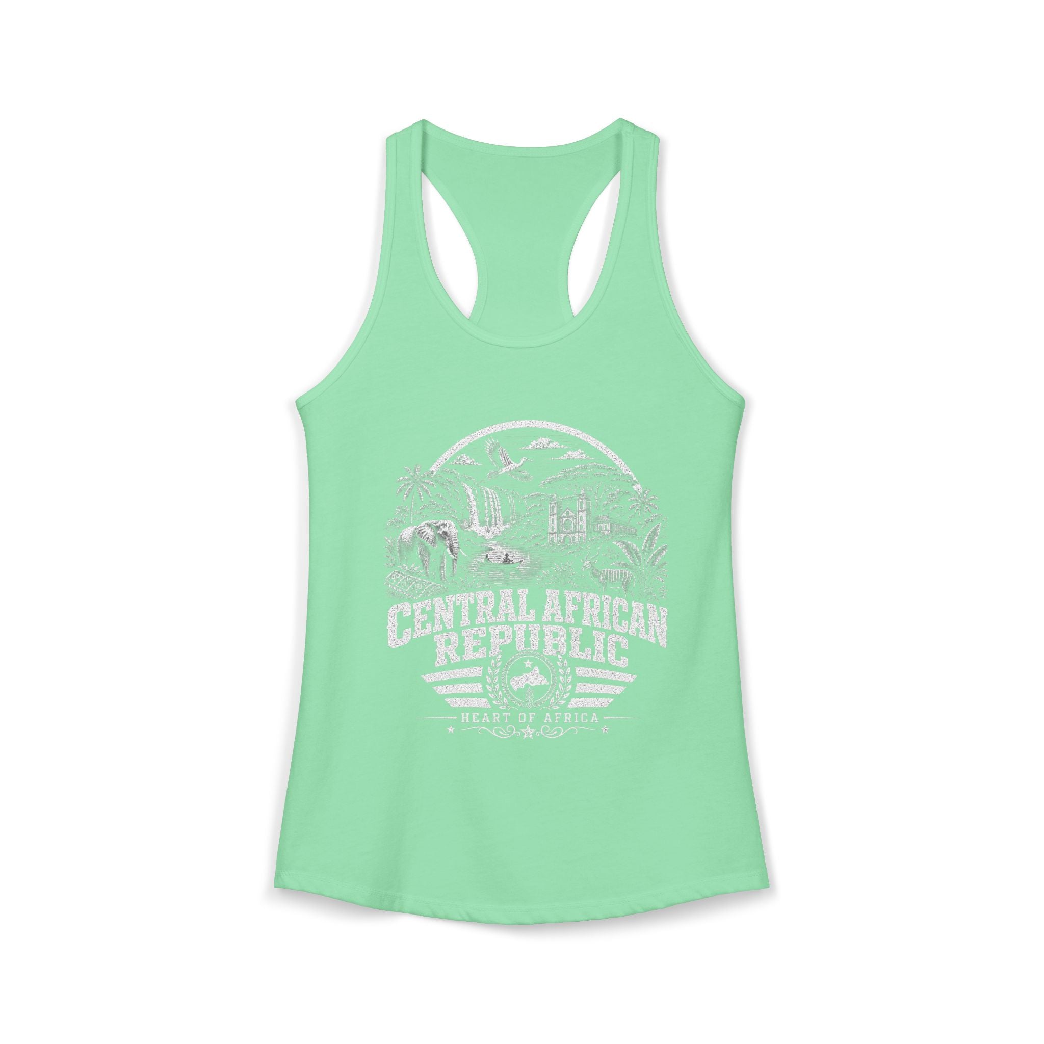 Central African Republic Heart of Africa Women's Tank Top