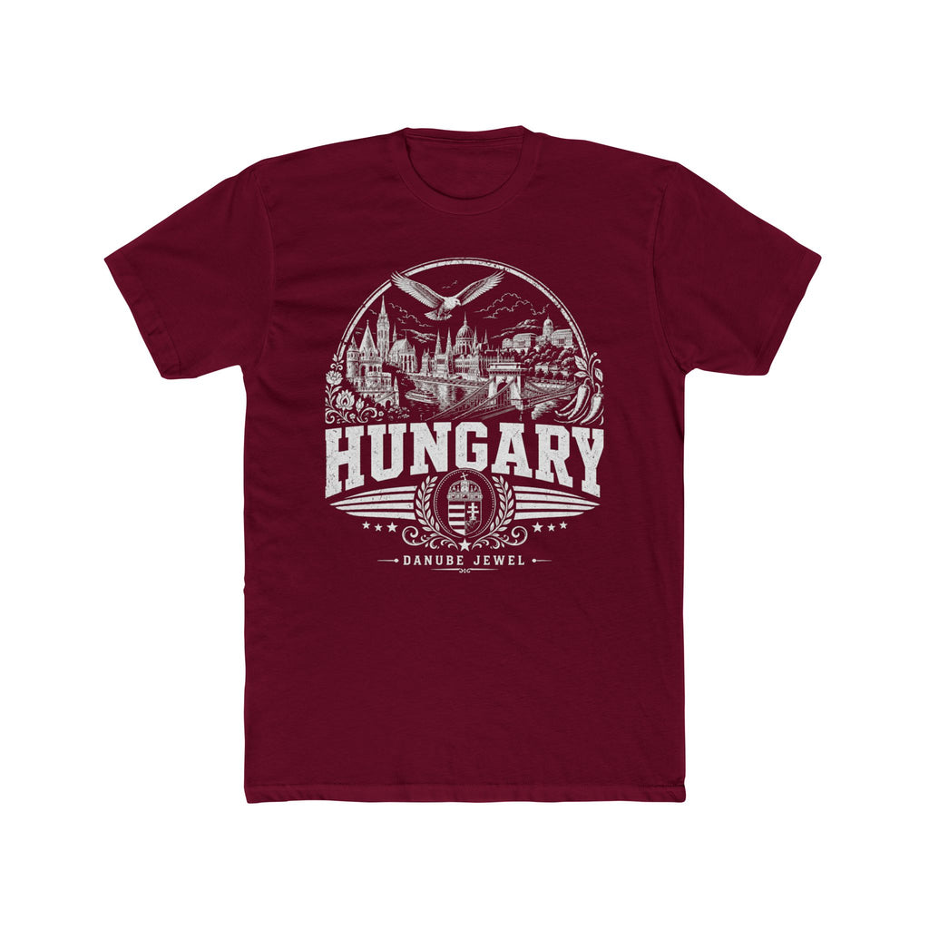 Hungary vintage landmarks men's tee — iconic landmark design | Nameshi Destinations (view 14)